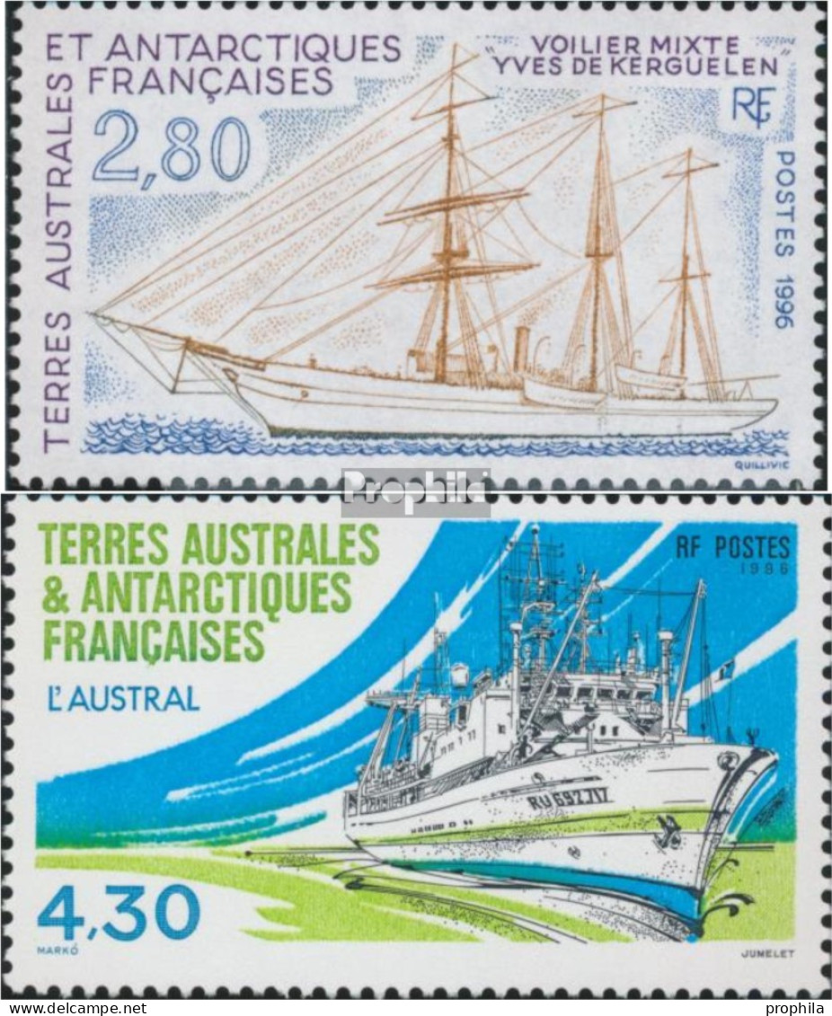 Französ. Gebiete Antarktis 344-345 (kompl.Ausg.) Postfrisch 1996 Schiffe - Unused Stamps