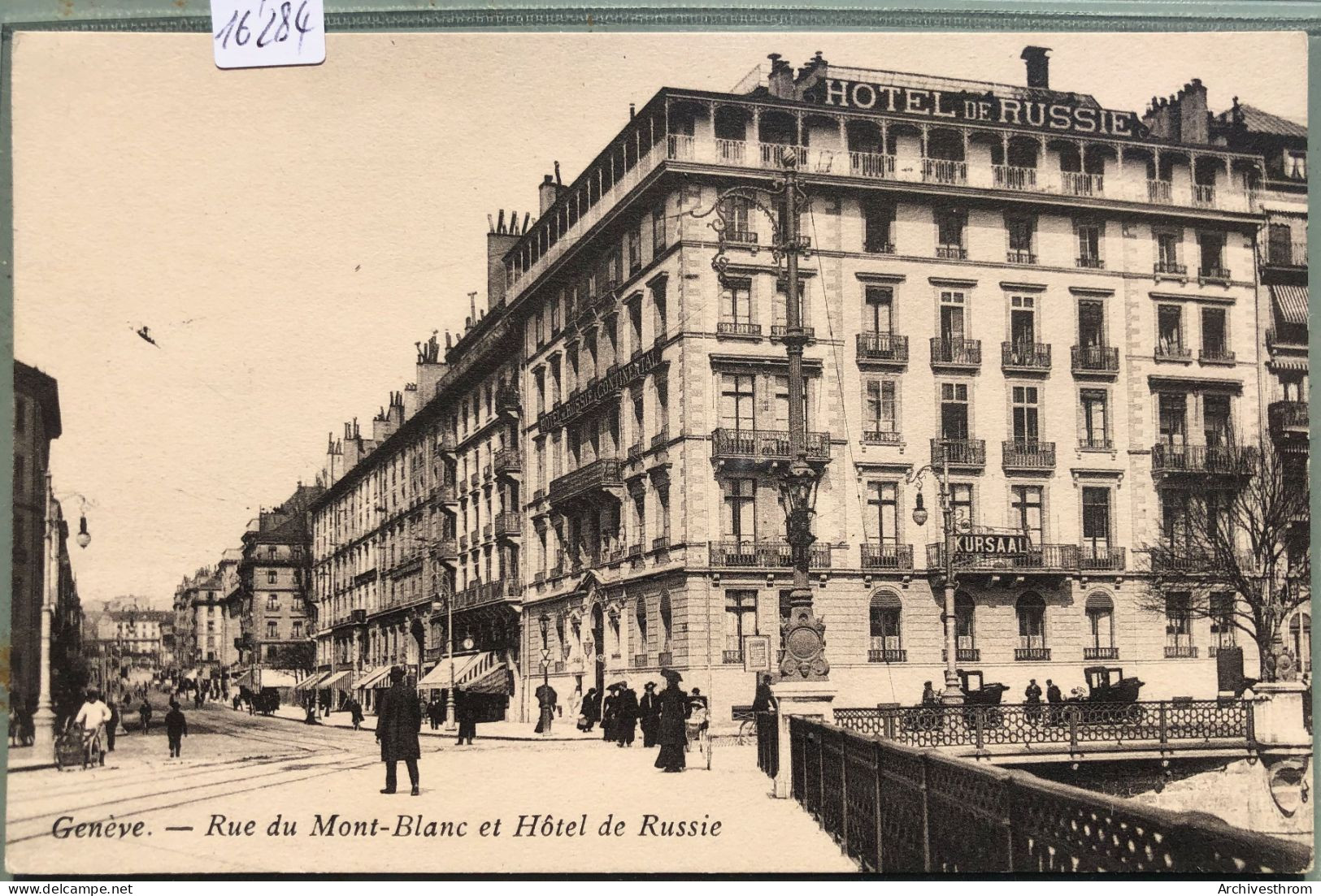 Genève - Rue Du Mont-Blanc Et Hôtel De Russie (16'284) - Genève