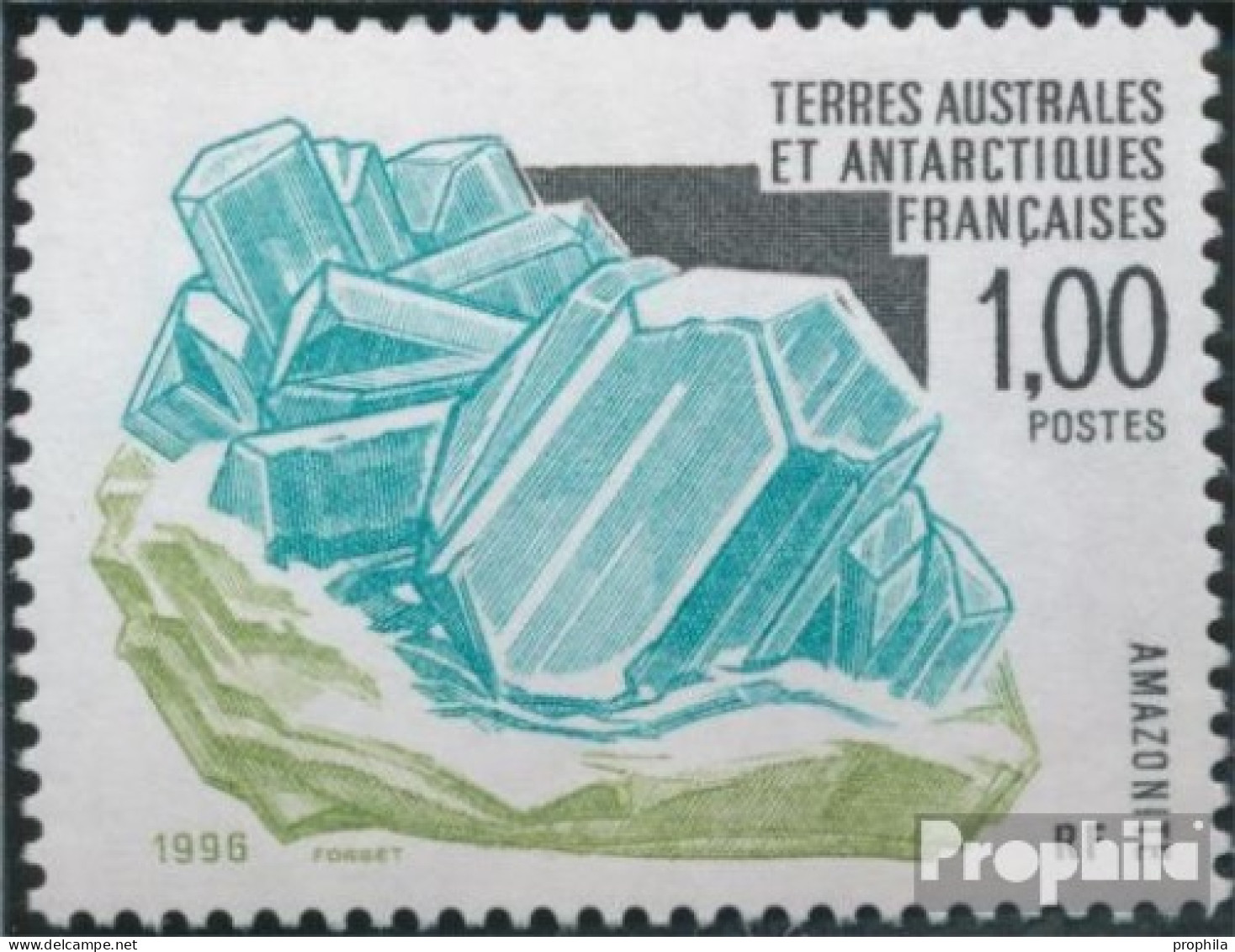Französ. Gebiete Antarktis 341 (kompl.Ausg.) Postfrisch 1996 Mineralien - Neufs