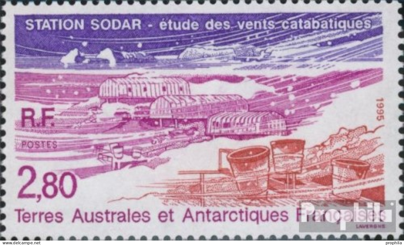 Französ. Gebiete Antarktis 334 (kompl.Ausg.) Postfrisch 1995 Forschungsstation SODAR - Ungebraucht