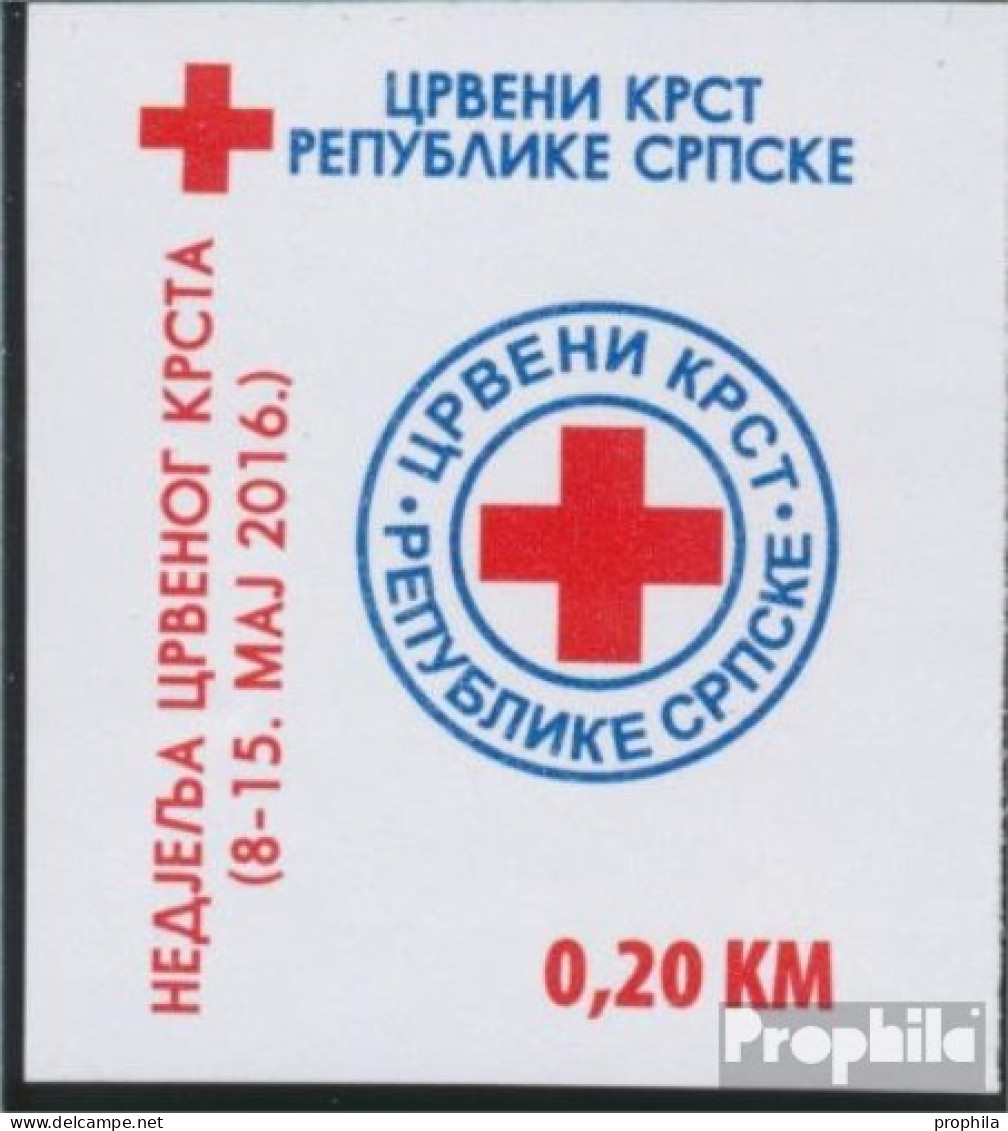 Bosnien - Serbische Republ. Z38B (kompl.Ausg.) Zwangszuschlagsmarken Postfrisch 2016 Rotes Kreuz - Serbien
