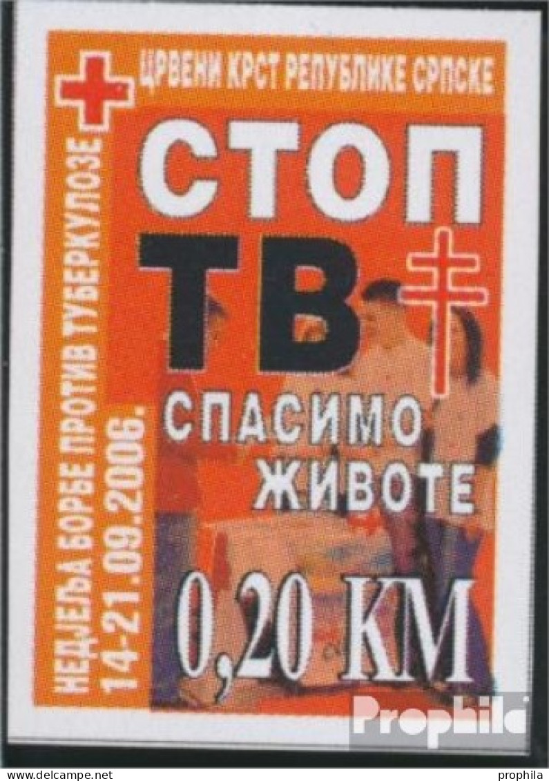 Bosnien - Serbische Republ. Z19B (kompl.Ausg.) Zwangszuschlagsmarken Postfrisch 2006 Rotes Kreuz - Serbia