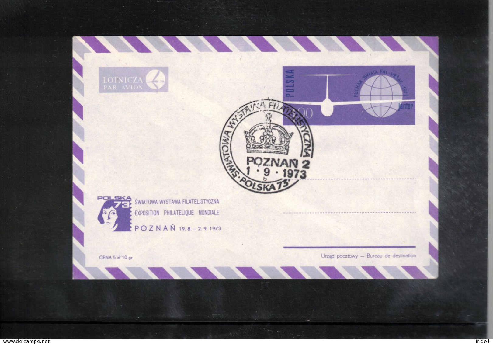 Poland/ Polska 1973 Astronomy Nicolaus Kopernikus - World Philatelic Exhibition Poznan Interesting Airmail Letter - Astronomia