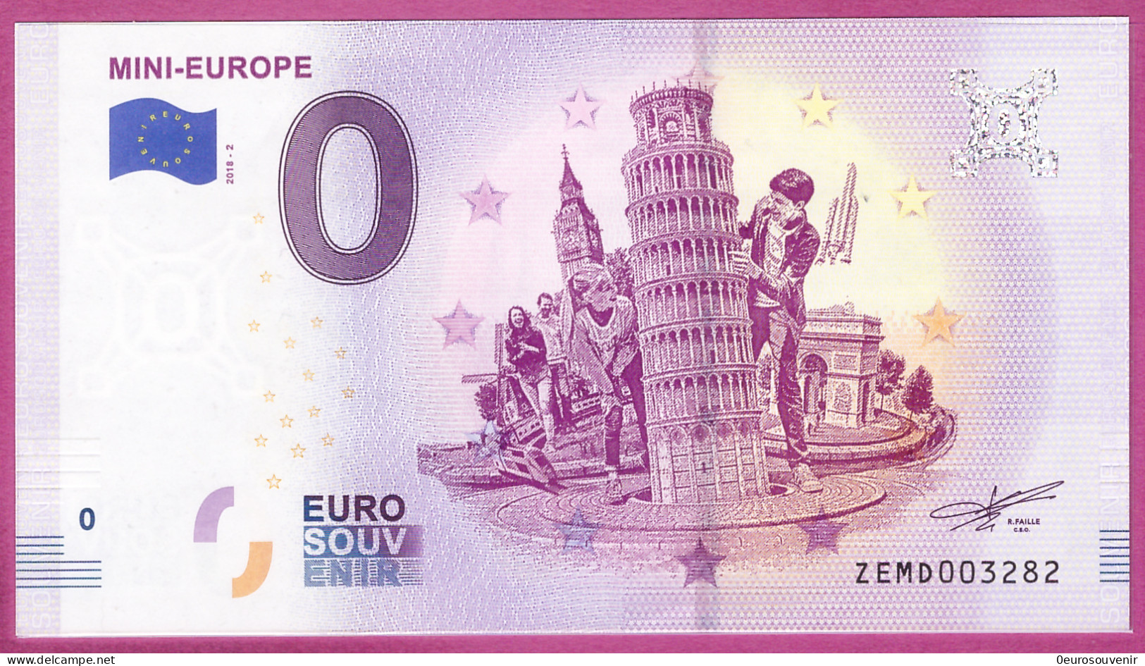 0-Euro ZEMD 2018-2 MINI-EUROPE - Essais Privés / Non-officiels