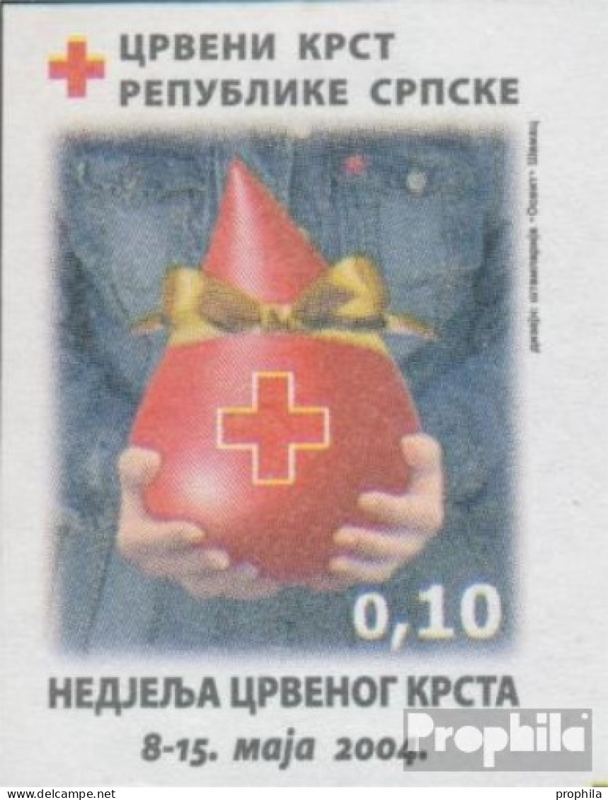 Bosnien - Serbische Republ. Z14B (kompl.Ausg.) Zwangszuschlagsmarken Postfrisch 2004 Rotes Kreuz - Serbia