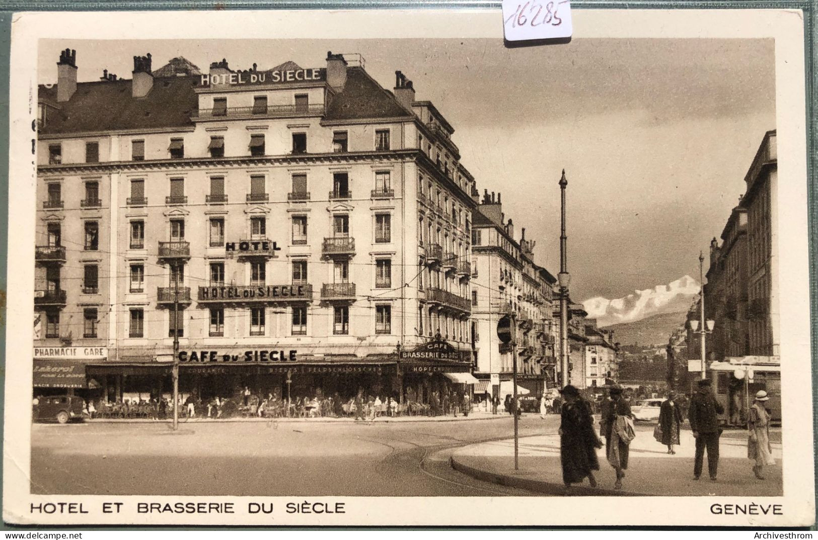 Genève - Café Et Et Hôtel Du Siècle (propr. Mme Handwerck) - Rue Du Mont-Blanc (16'285) - Genève