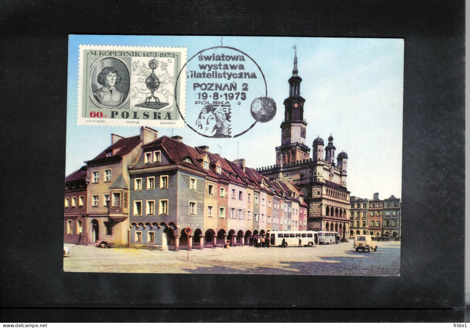 Poland/ Polska 1973 Astronomy Nicolaus Kopernikus - World Philatelic Exhibition Poznan Interesting Postcard - Sterrenkunde