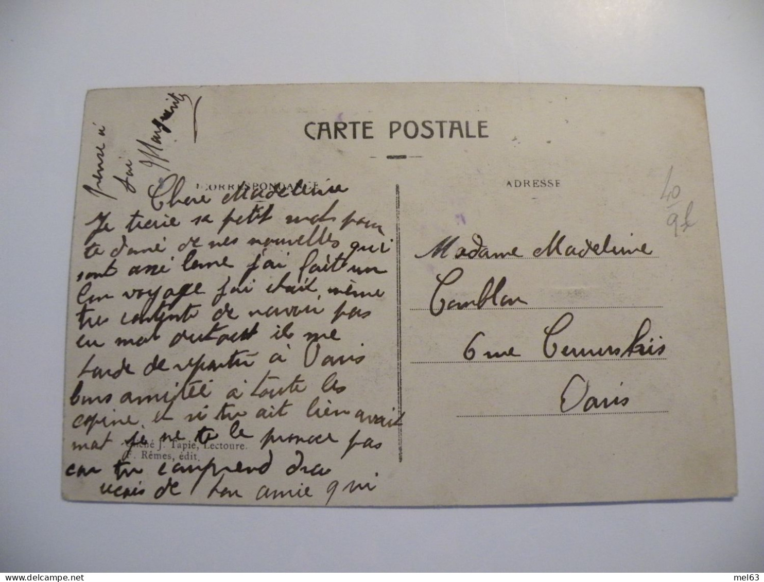 A546 . CPA. 40. GRENADE-sur-ADOUR . (Landes). Rue Des Capucins..beau Plan Animé. écrite - Otros & Sin Clasificación