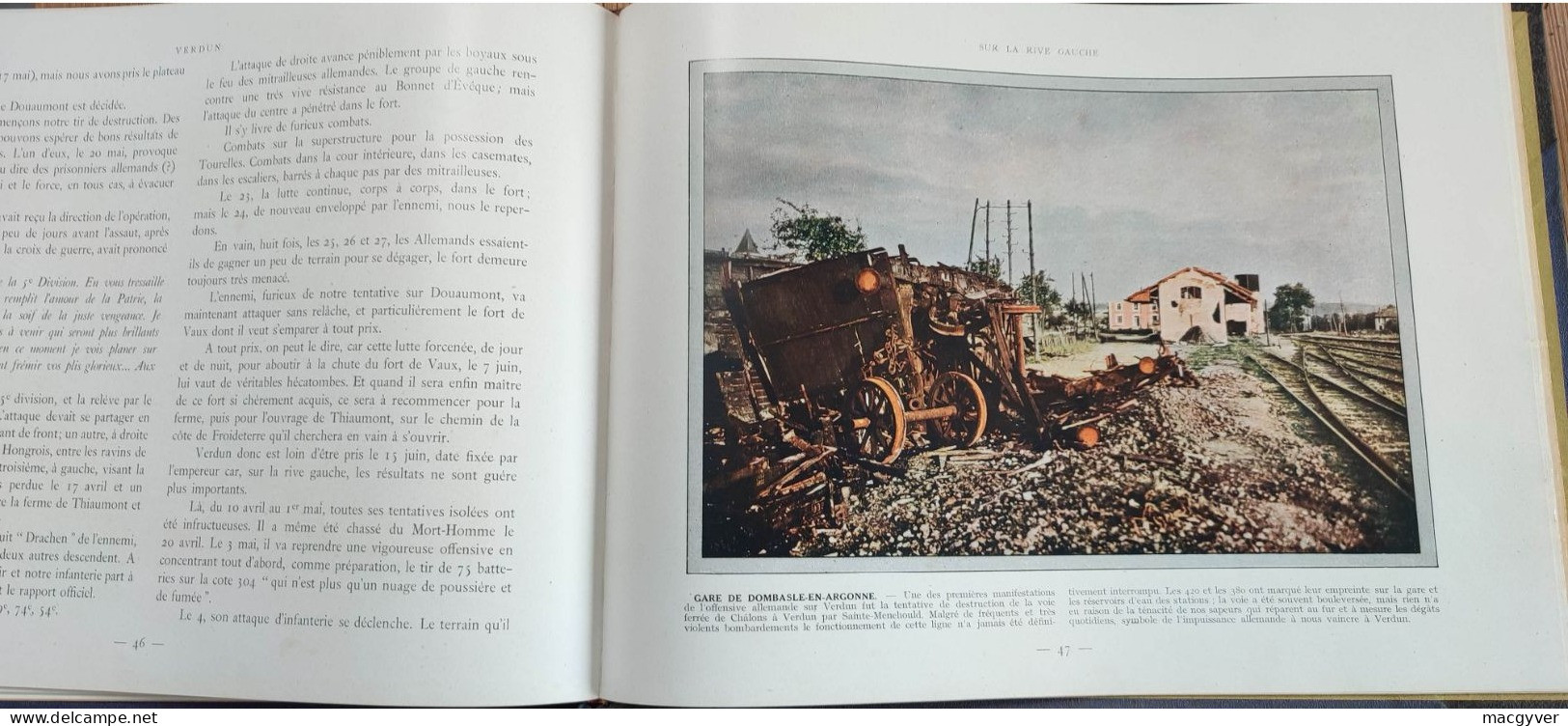 livre les Champs de bataille de Verdun guerre 14-18 Vouzier Argonne