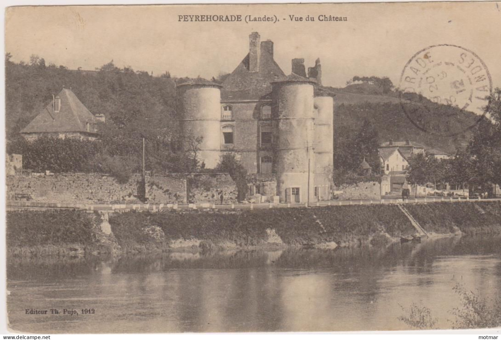 Peyrehorade, Vue Du  Château- Voyagé En 1912 - Peyrehorade