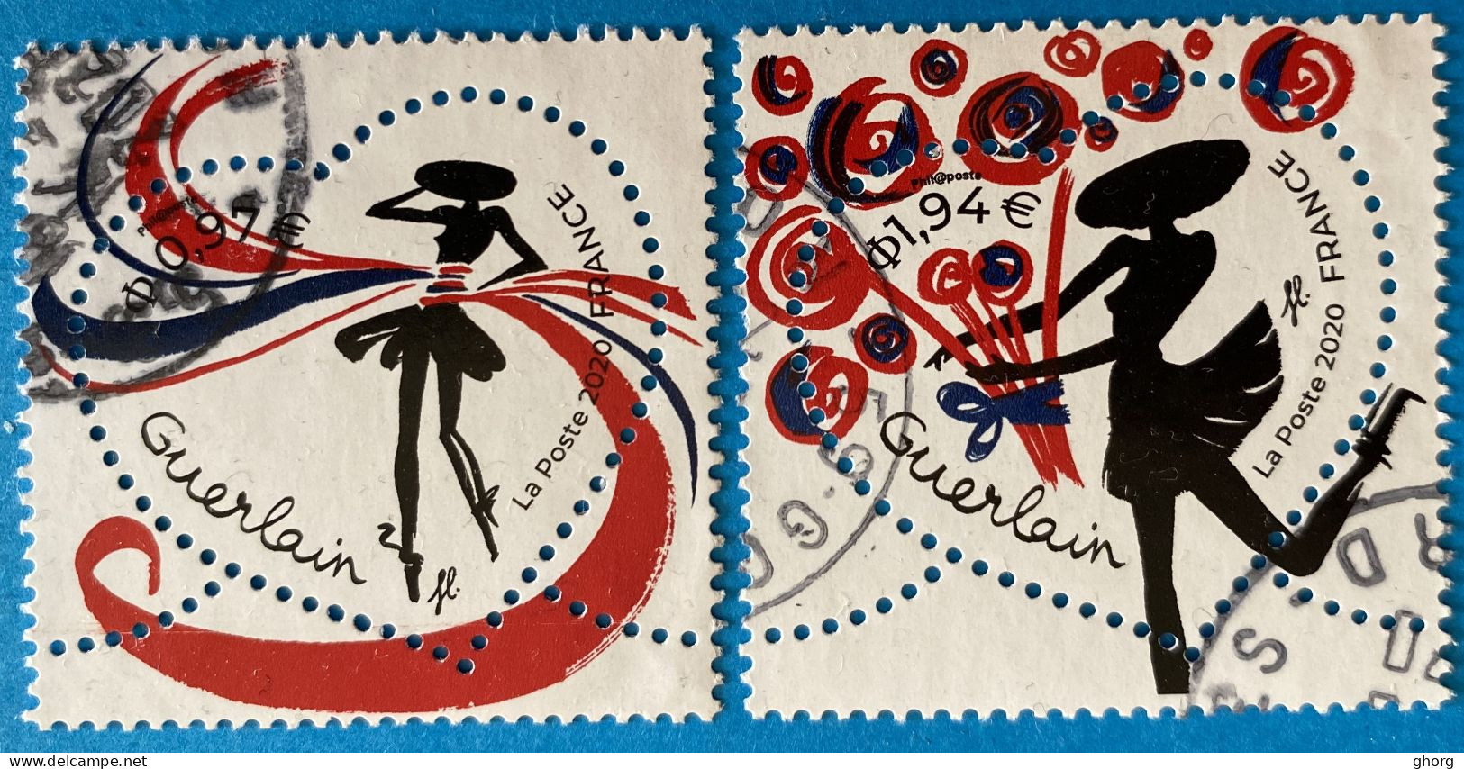 France 2020 : Coeurs Guerlain N° 5373 à 5374 Oblitéré - Used Stamps