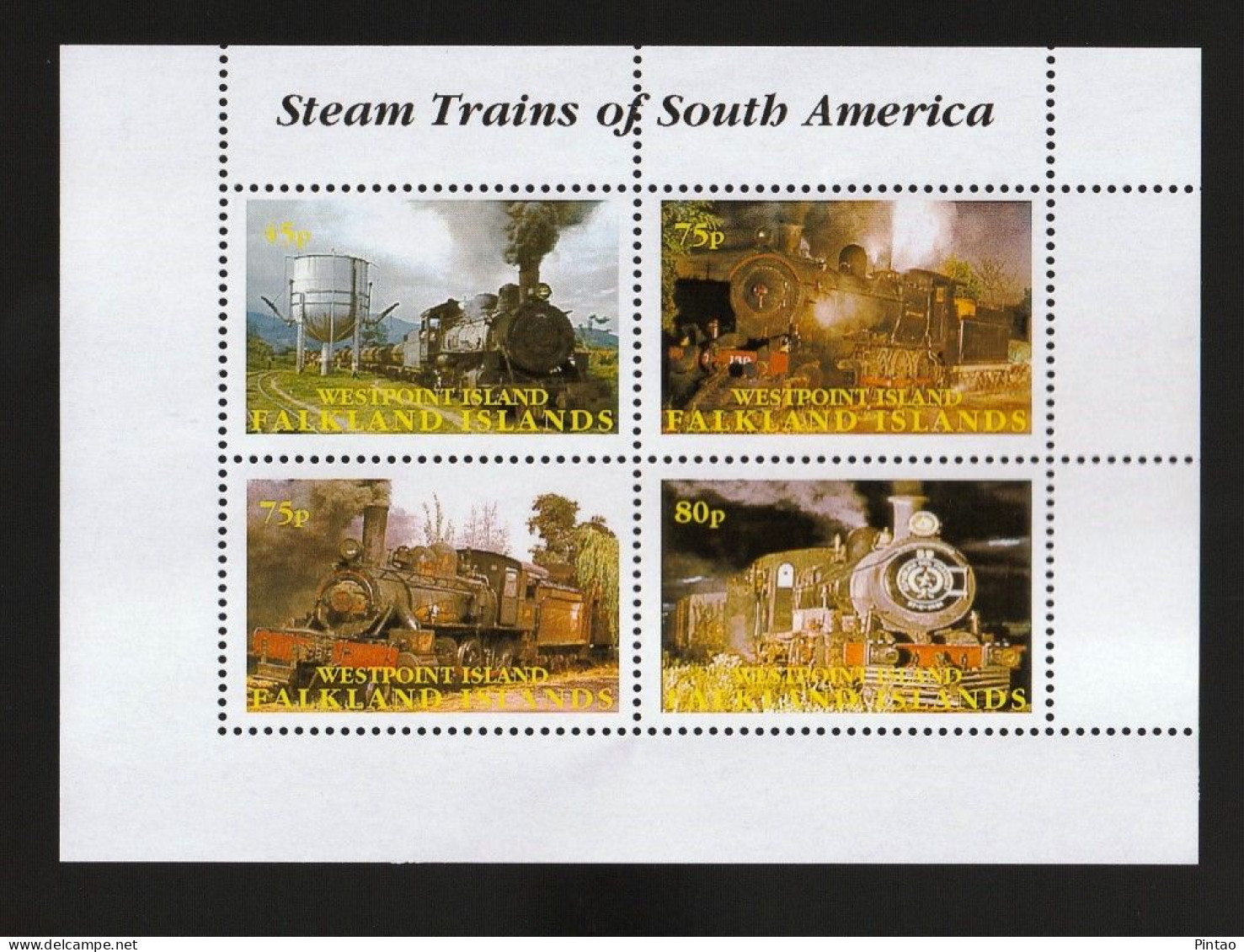 WW14322- ILHAS MALVINAS - MNH (COMBOIOS) - Trains