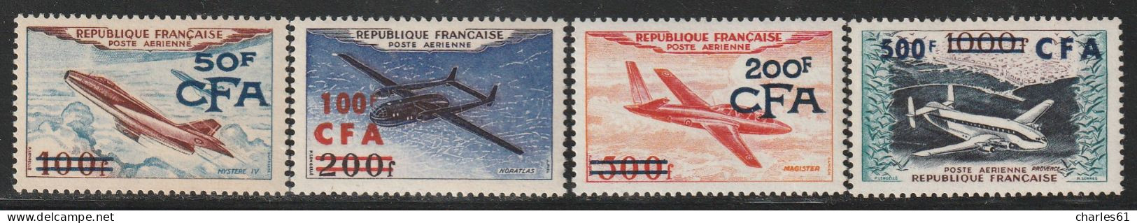 REUNION - P.A N°52/5 ** (1954) Prototypes - Airmail