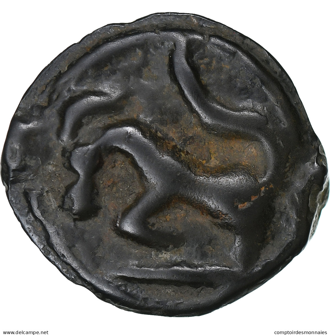 Séquanes, Potin à La Grosse Tête, 1st Century BC, Potin, TTB, Delestrée:3091 - Celtic