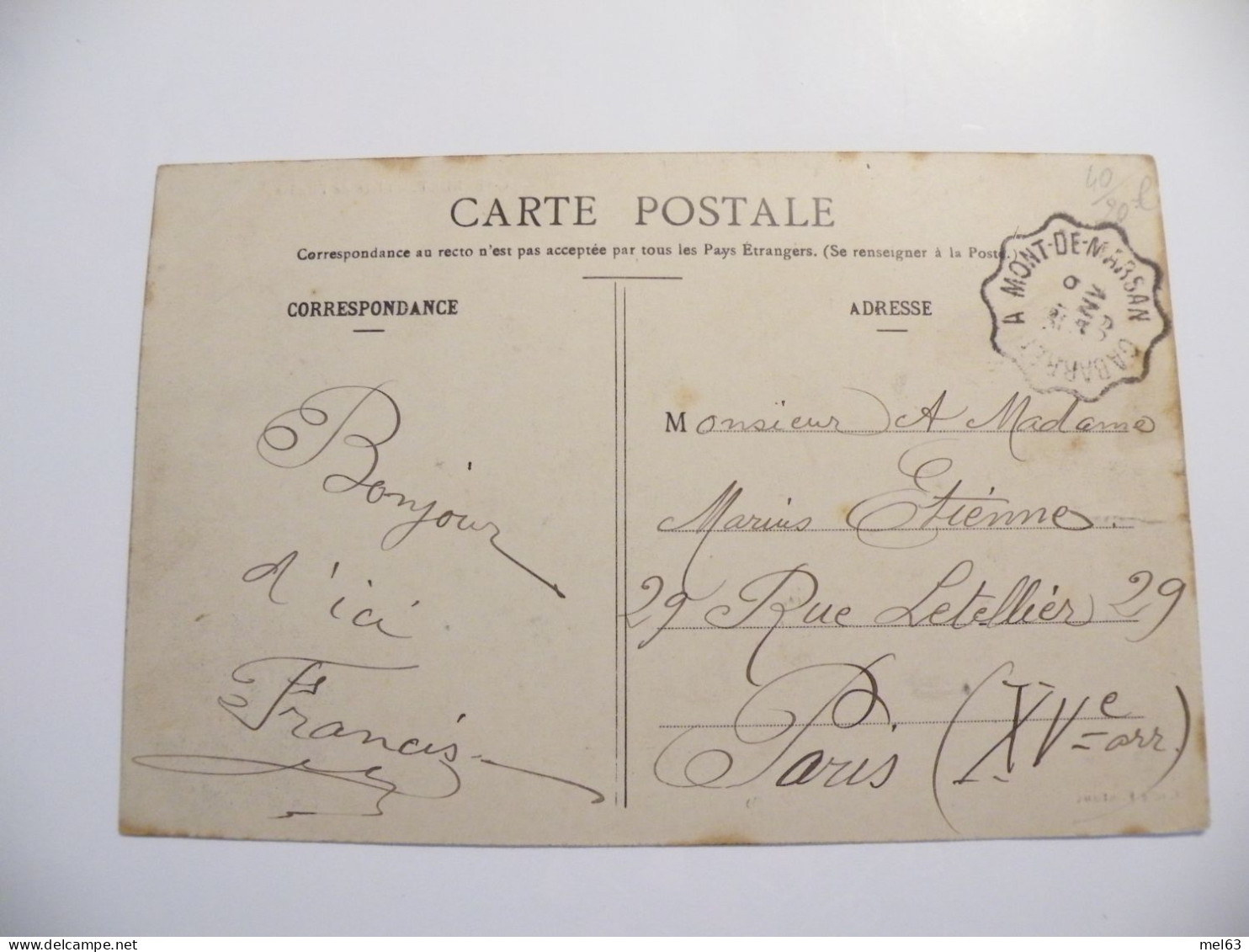 A546 . CPA. 40. GABARRET . (Landes). Place De L'Eglise..beau Plan Animé. écrite & Voyagée 1909 - Gabarret