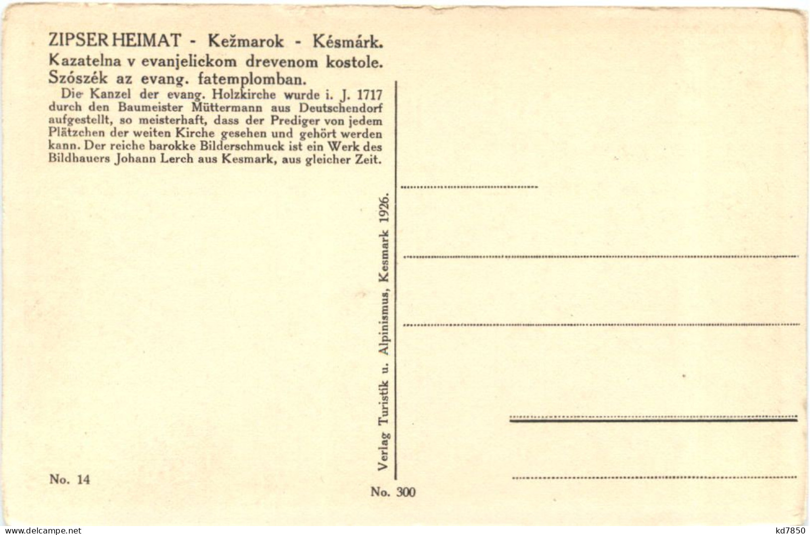 Kesmark - Zipser Heimat - Slovacchia