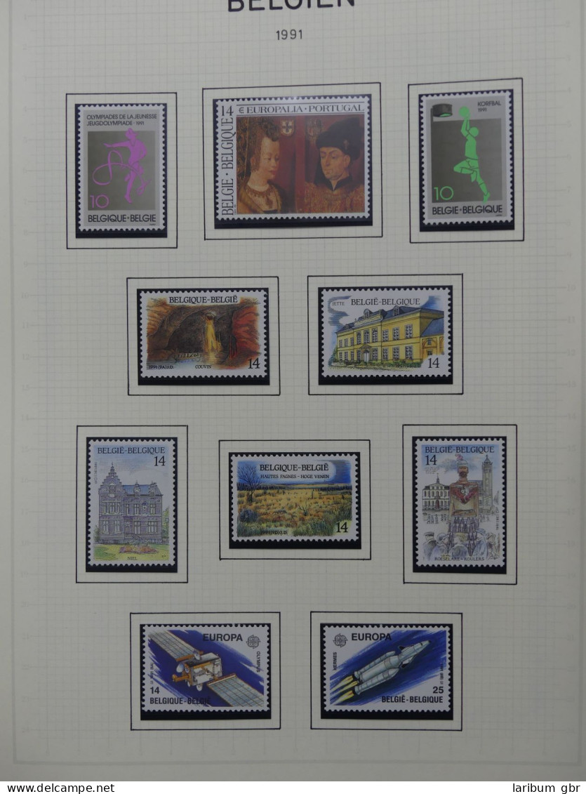 Belgien 1991-2000 Postfrisch Besammelt Auf Selbstgestalteten Seiten #LY826 - Other & Unclassified