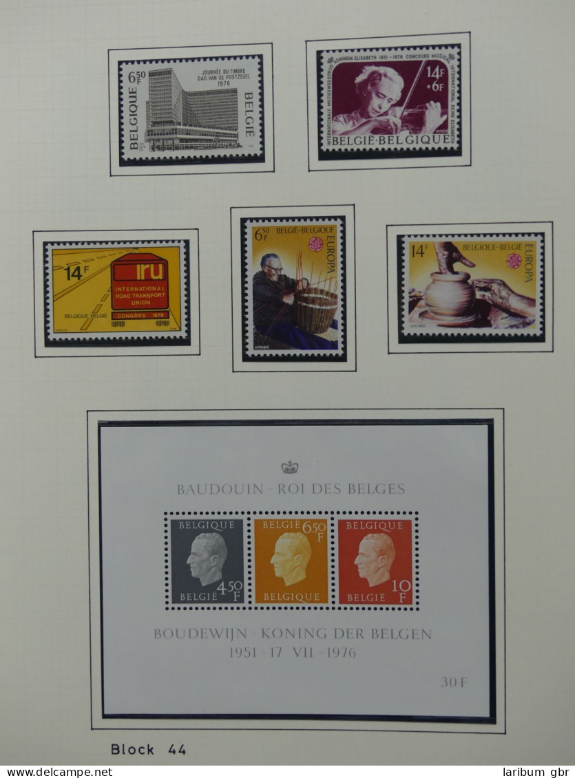 Belgien 1975-1990 postfrisch besammelt auf selbstgestalteten Seiten #LY824