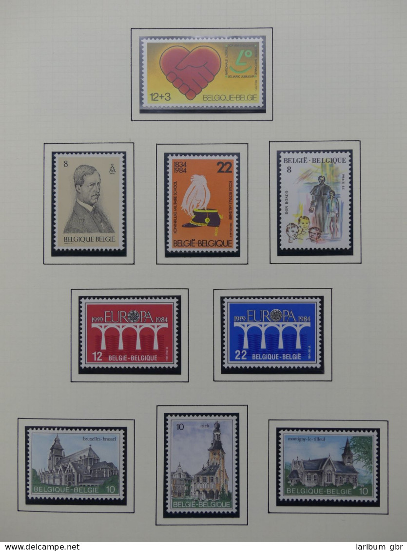 Belgien 1975-1990 postfrisch besammelt auf selbstgestalteten Seiten #LY824