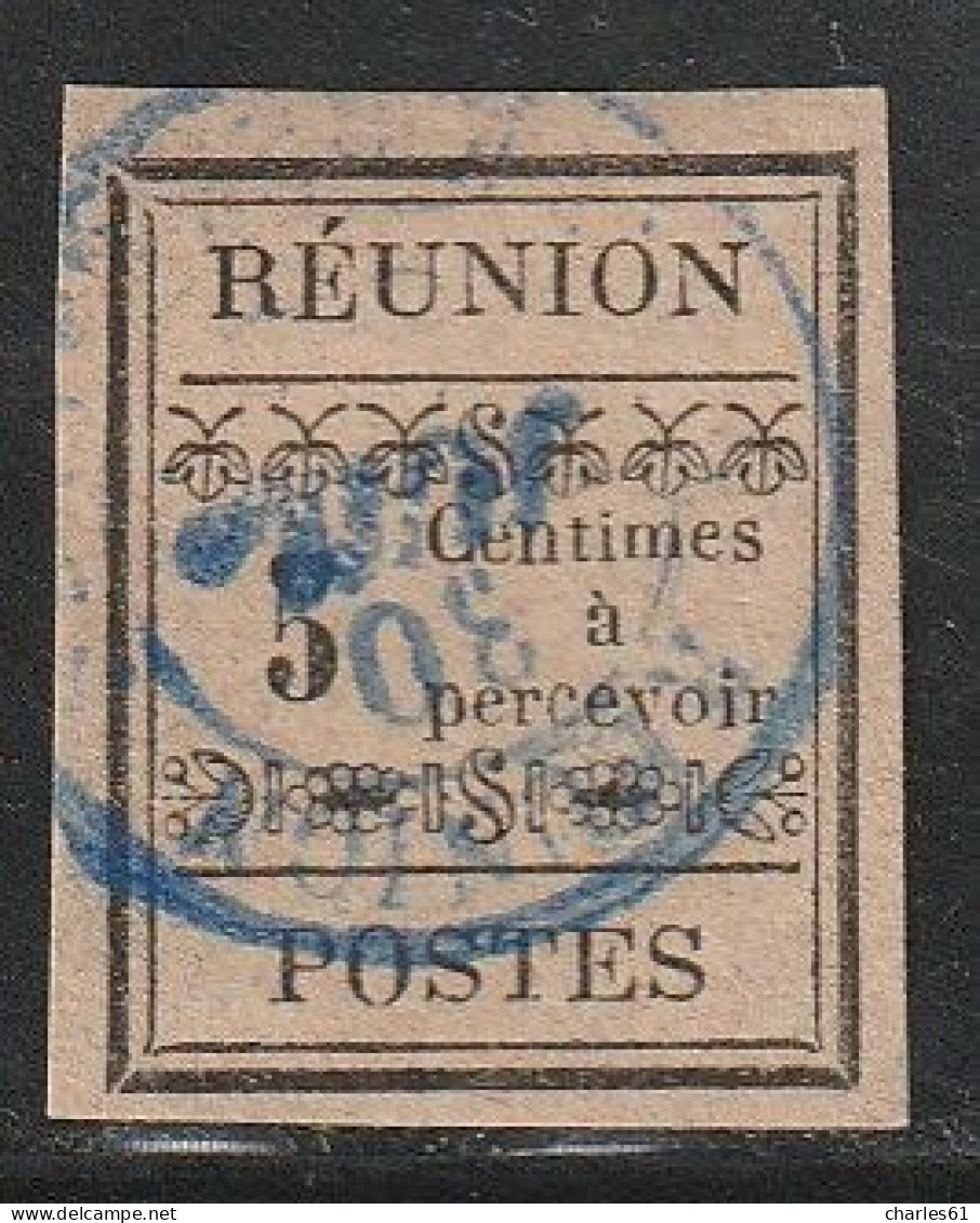 REUNION - TAXE N°1 Obl (1889) 5c Noir - Impuestos