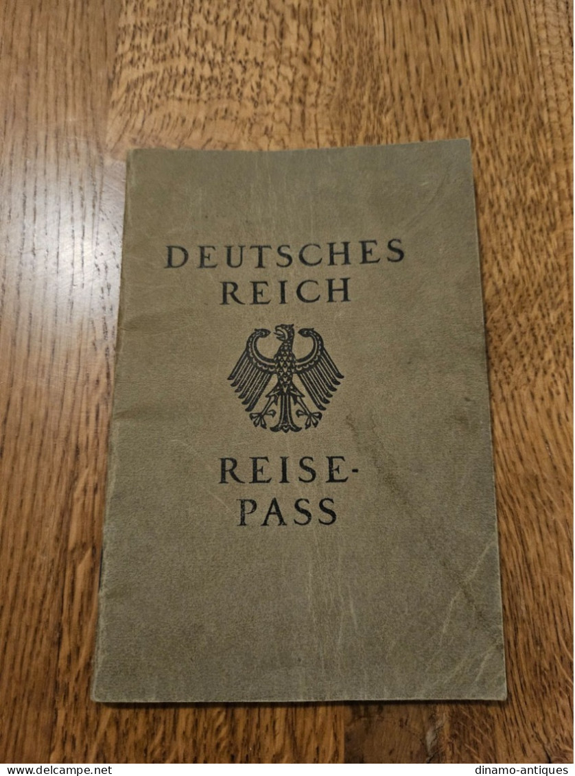 1924 Germany Passport Passeport Reisepass Issued In Herne For Travel To Switzerland - Historical Documents