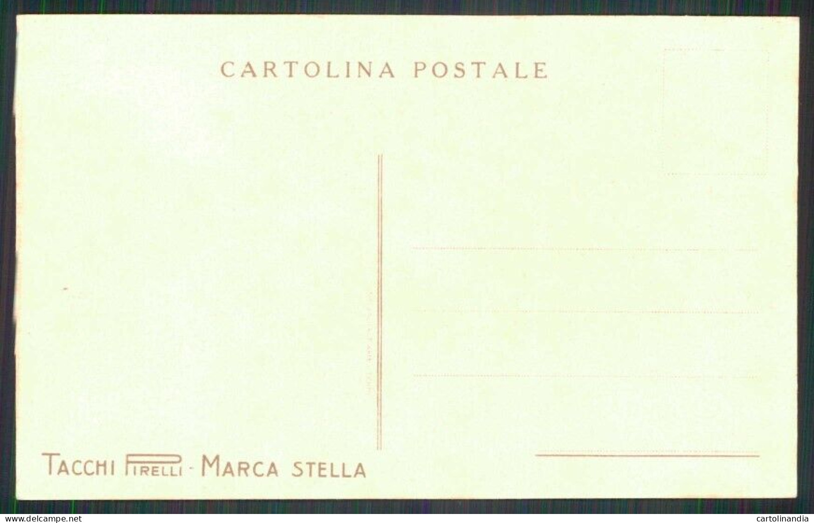Pubblicitaria Tacchi Pirelli Marca Stella Bagni Cartolina TC6141 - Other & Unclassified