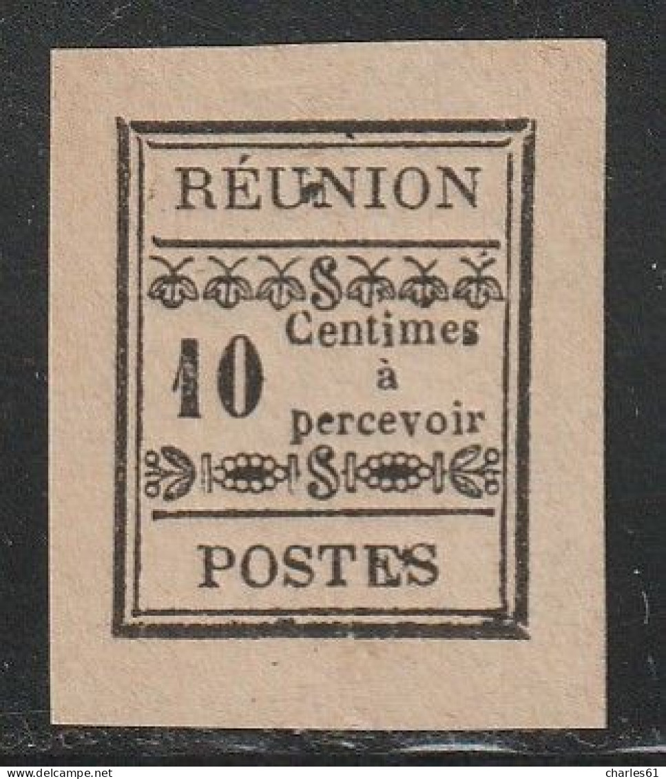 REUNION - TAXE N°2 Nsg (1889) 10c Noir - Impuestos