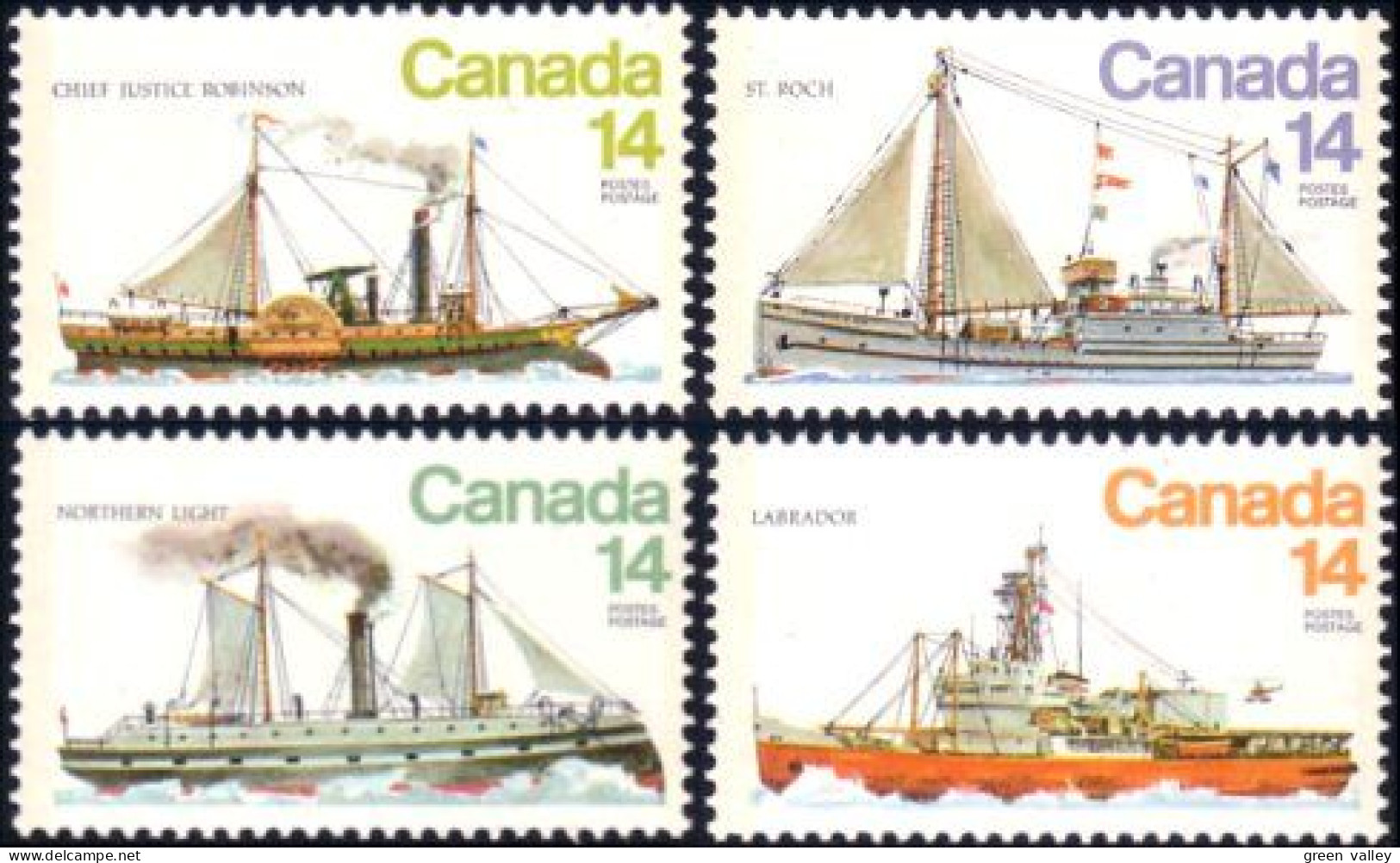 (C07-76-79a) Canada Brise-glace Ice Vessels MNH ** Neuf SC - Unused Stamps