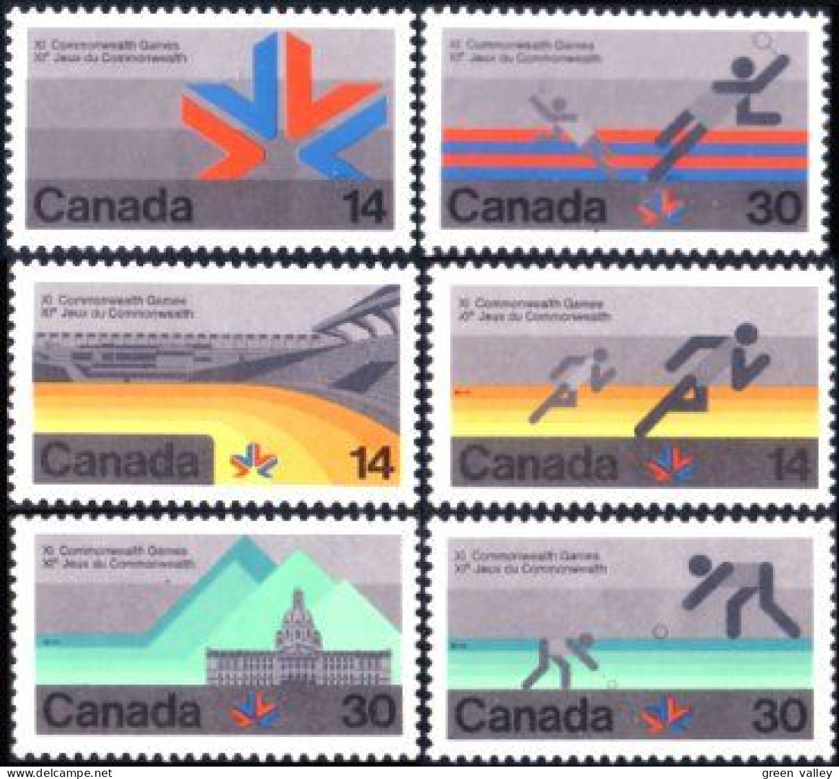 (C07-57-62a) Canada Jeux Commonwealth Games MNH ** Neuf SC - Neufs