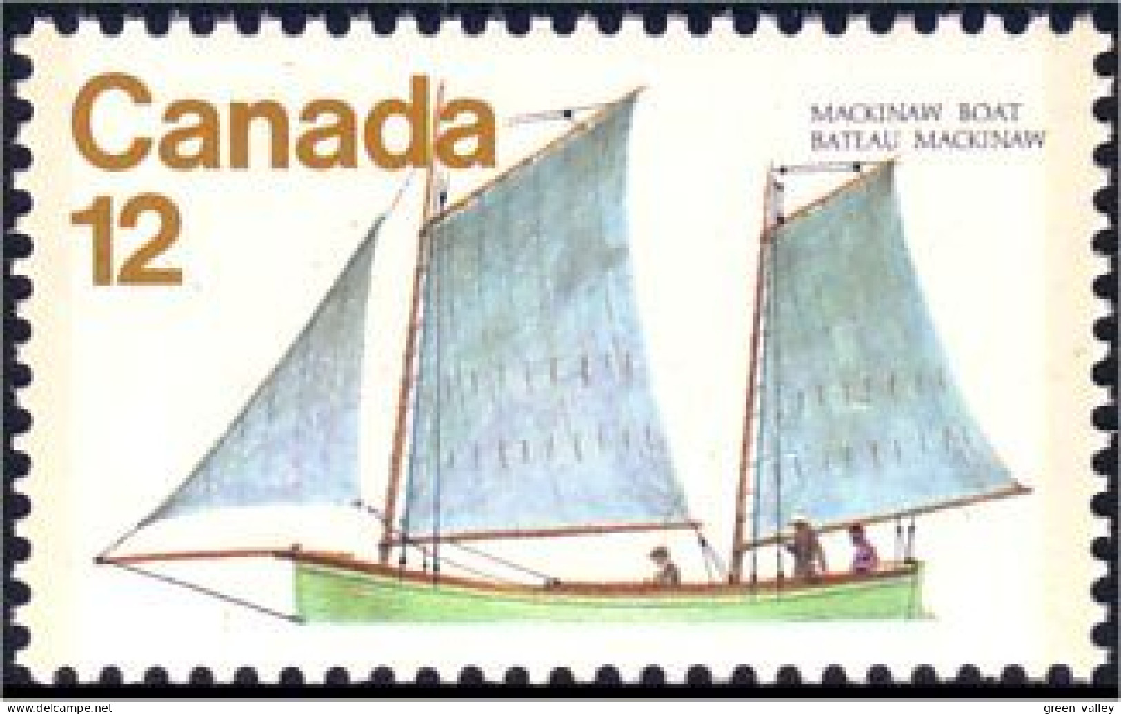 (C07-47a) Canada Voilier Bateau Mackinaw Boat Sailing Ship MNH ** Neuf SC - Nuovi