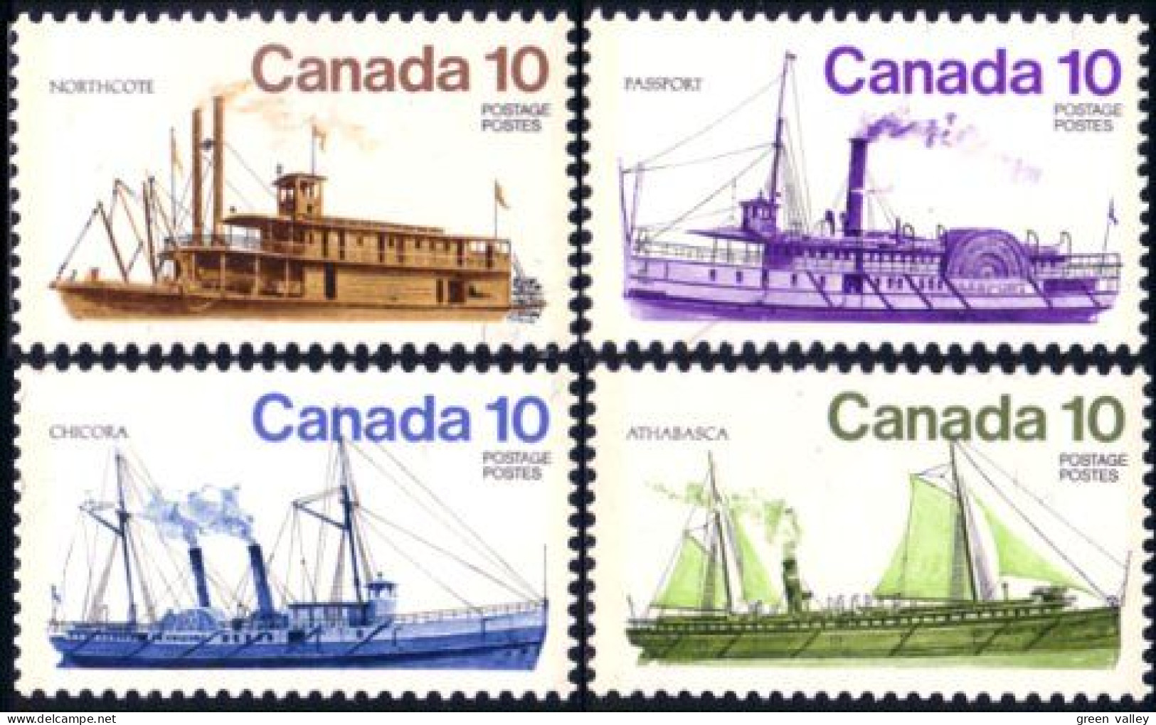 (C07-00-03a) Canada Bateaux Inland Ships MNH ** Neuf SC - Unused Stamps