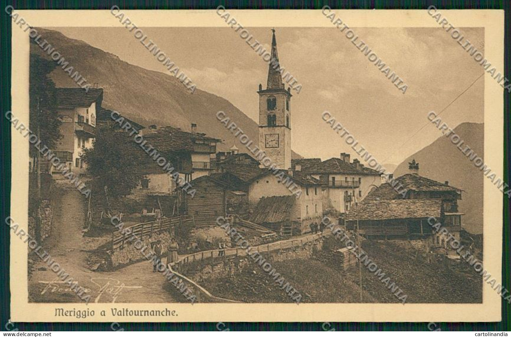 Aosta Valtournanche Franco Ratt Cartolina QQ6154 - Aosta