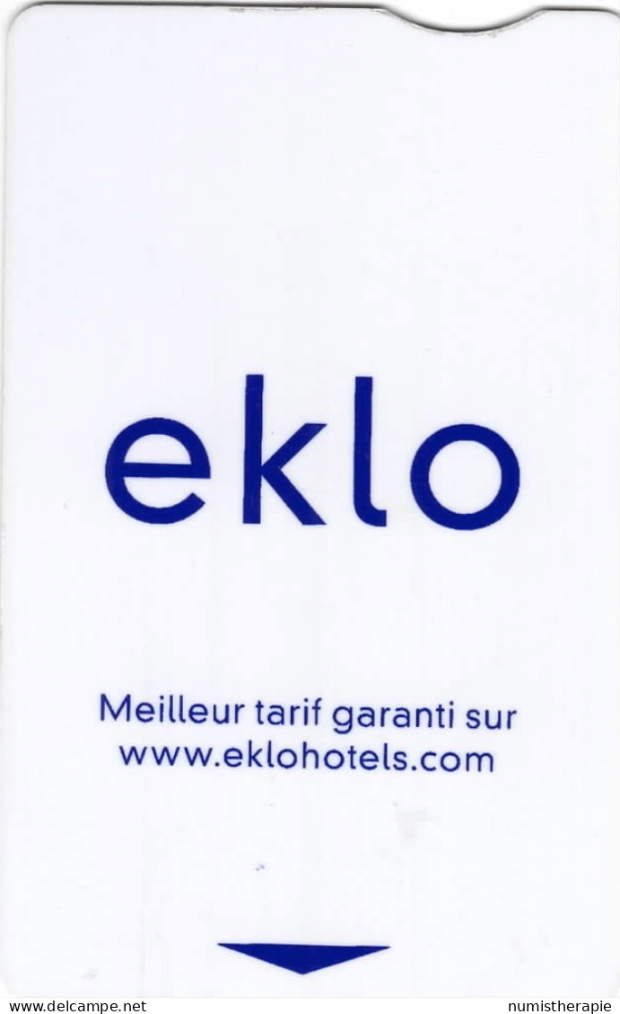 Lot De 2 Cartes Clé Avec Pochette : Hôtel Eklo Bordeaux - Hotelkarten