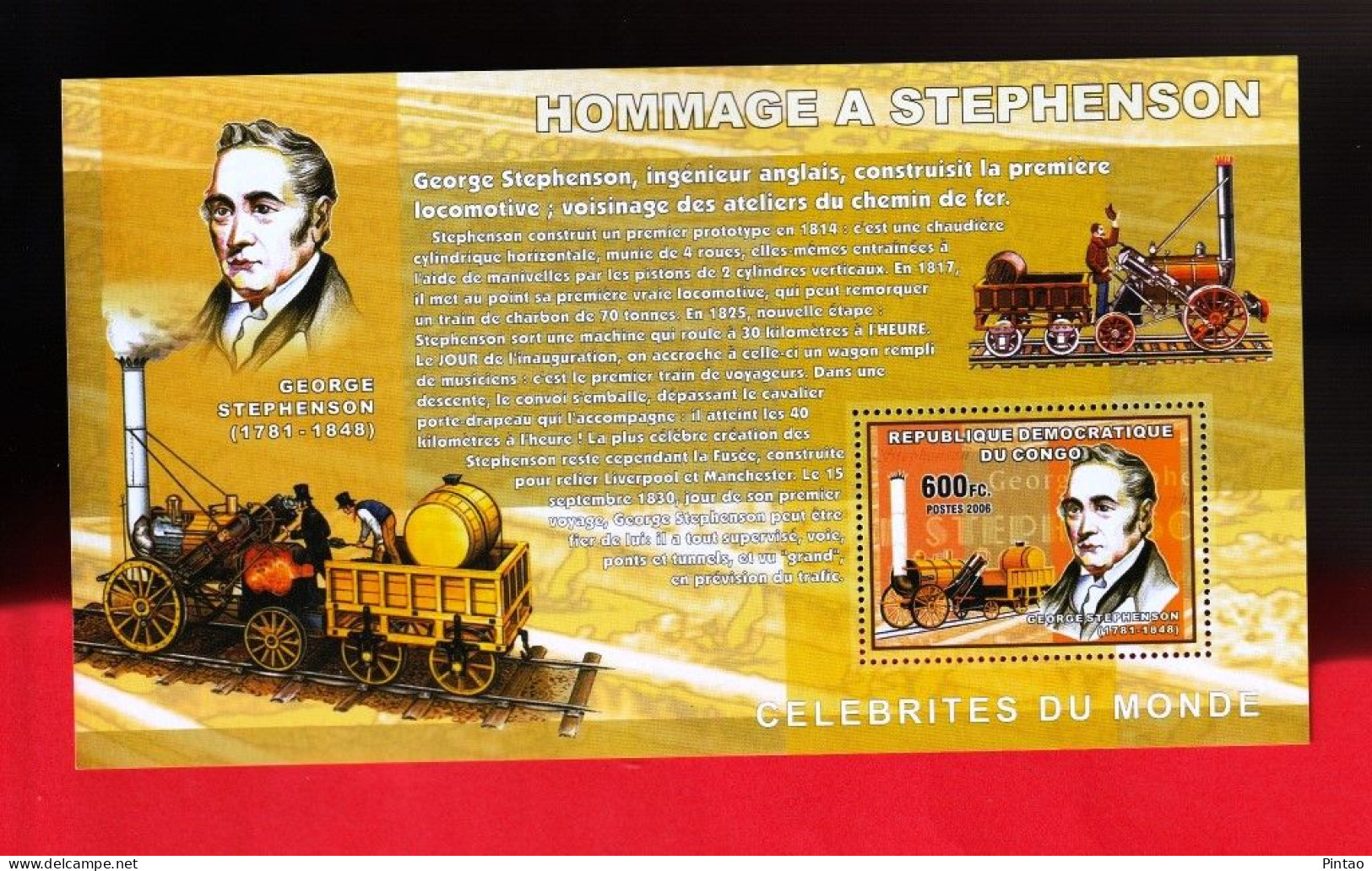 WW14340- CONGO 2006- MNH (COMBOIOS) - Trains