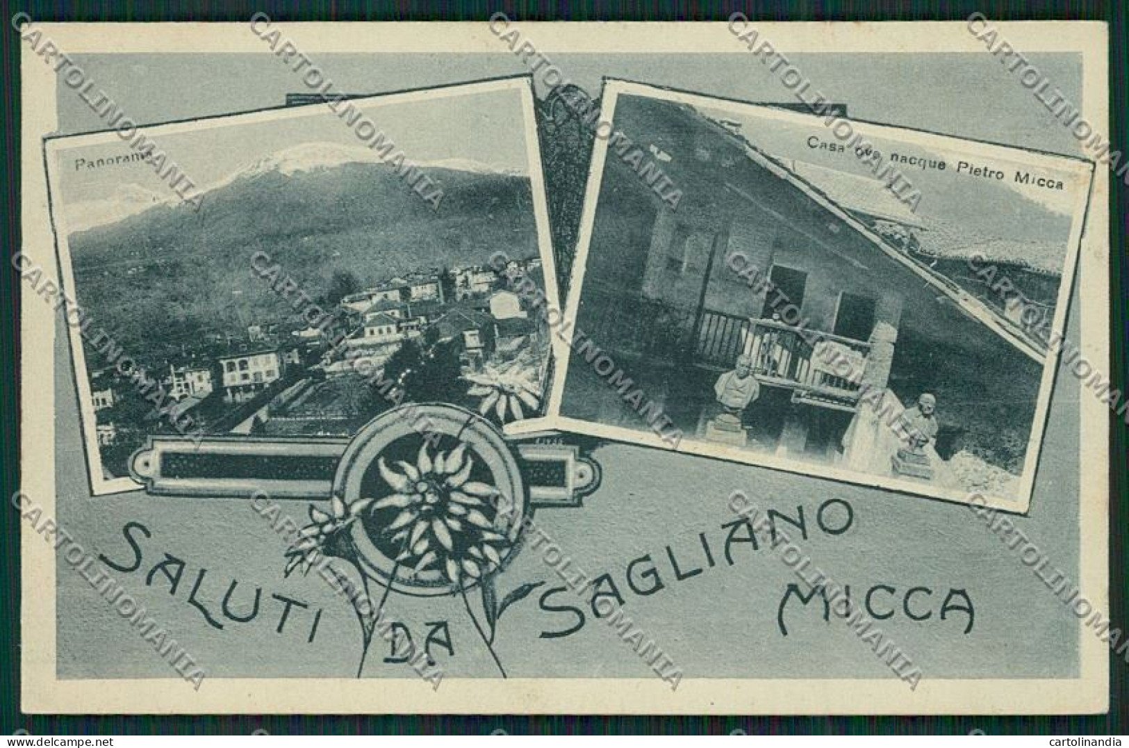 Biella Sagliano Micca Saluti Da Cartolina QQ6498 - Biella