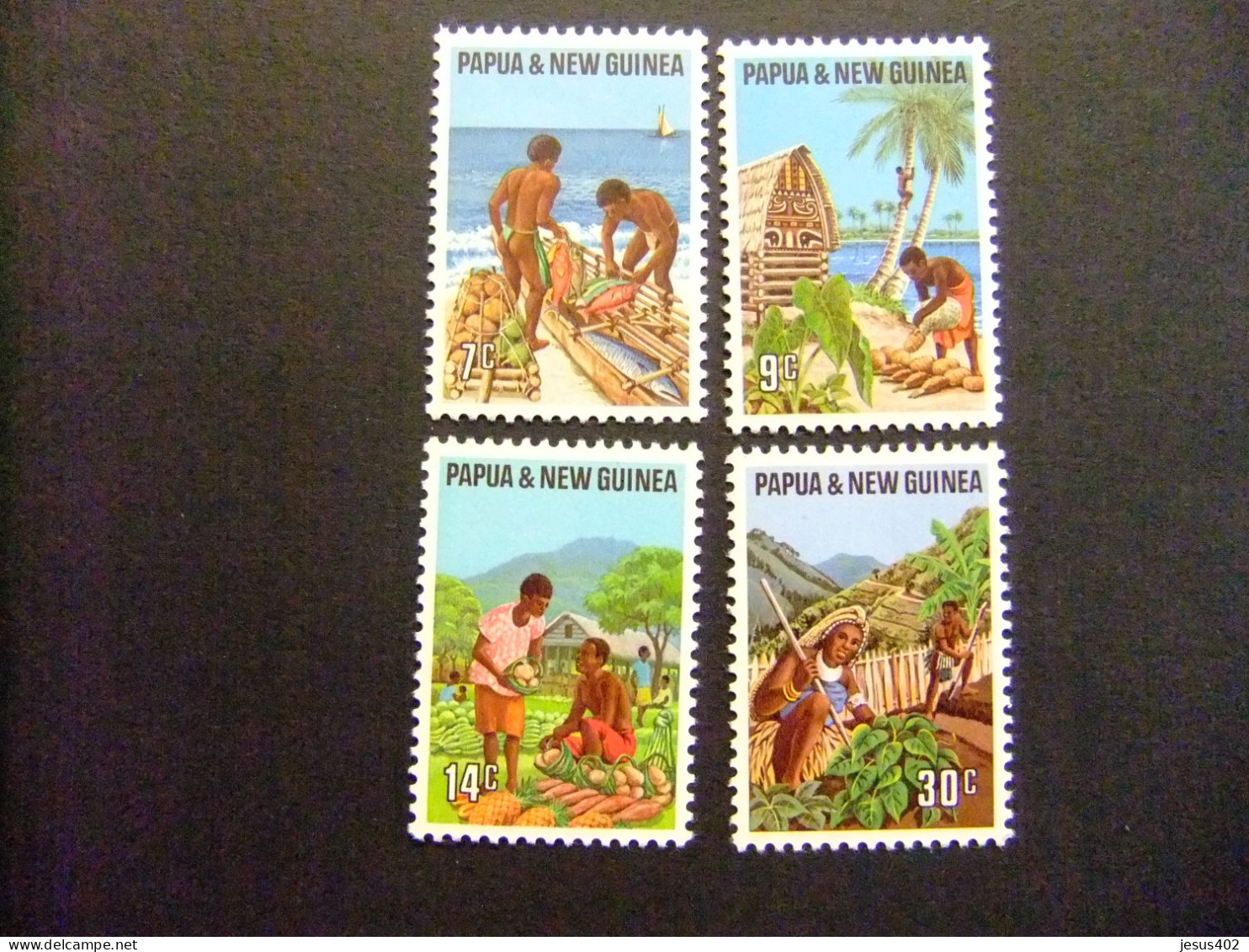 52 PAPUA NEW GUINEA / NUEVA GUINEA 1971 /INDUSTRIAS PRIMARIAS / YVERT 205 / 208 MNH - Papoea-Nieuw-Guinea