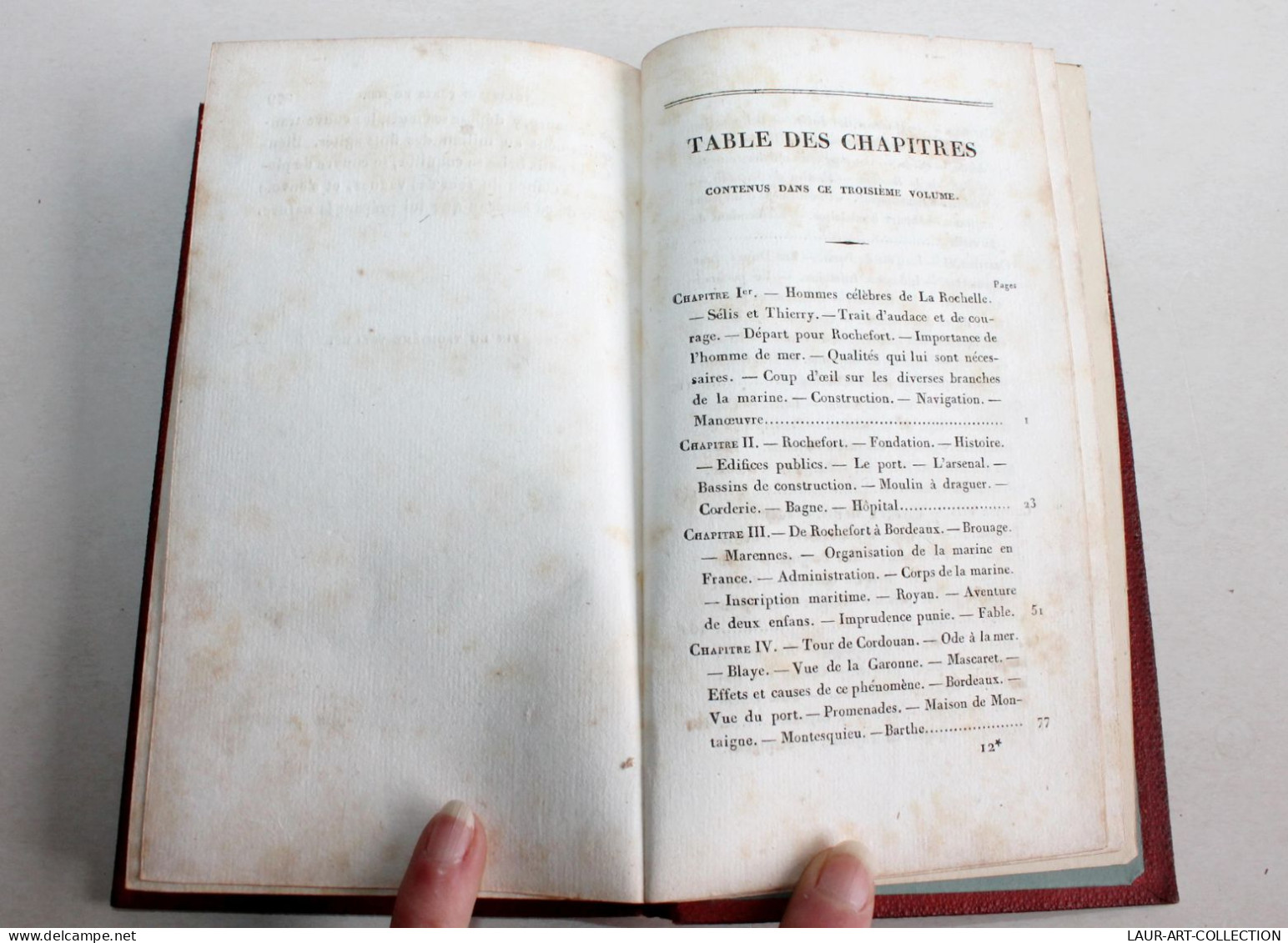 JEUNES MARINS OU VOYAGE CAPITAINE DE VAISSEAU AVEC SES ENFANTS COTES PORT FRANCE / ANCIEN LIVRE XIXe SIECLE (1803.151) - 1801-1900