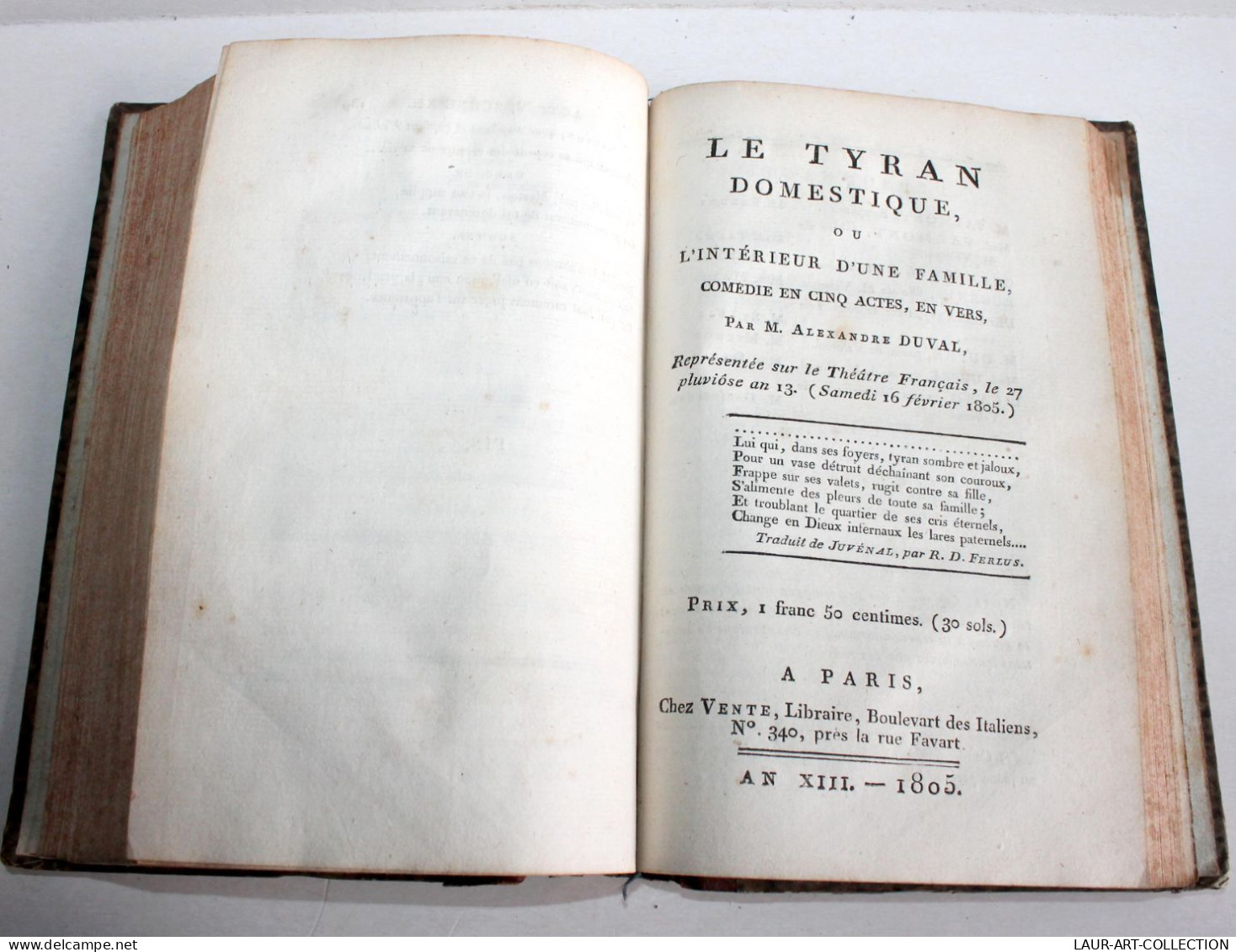 THEATRE RARE 4 COMEDIE 1805: ANAXIMANDRE, JEUNESSE HENRI V, LE TARTUFE, LE TYRAN / ANCIEN LIVRE XIXe SIECLE (1803.152) - Autori Francesi