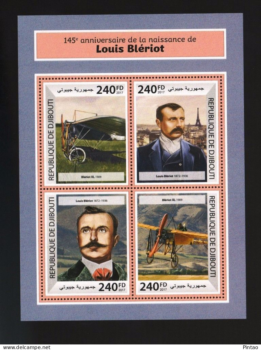 WW14346- DJIBOUTI 2017- MNH (AVIAÇÃO) - Aviones