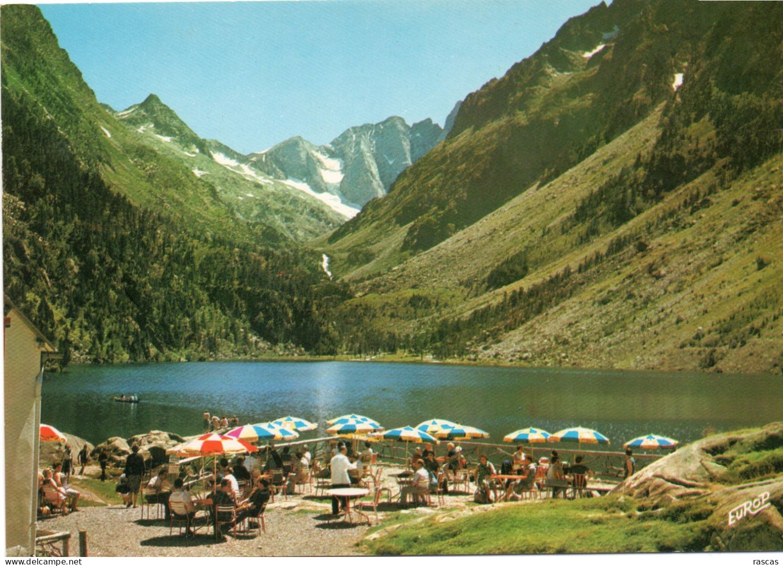 CPM - P - HAUTES PYRENEES - ENVIRONS DE CAUTERETS - LA TERRASSE DU BAR RESTAURANT DU LAC DE GAUBE - LA VIGNEMALE - Cauterets