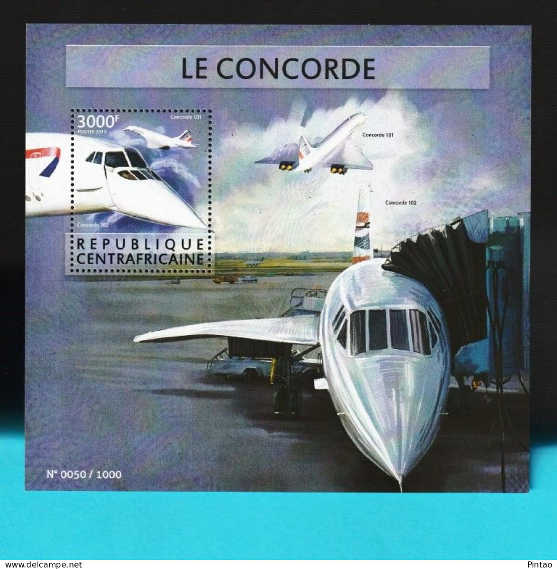 WW14350- REP. CENTRO AFRICANA 2015- MNH (AVIAÇÃO) - Flugzeuge