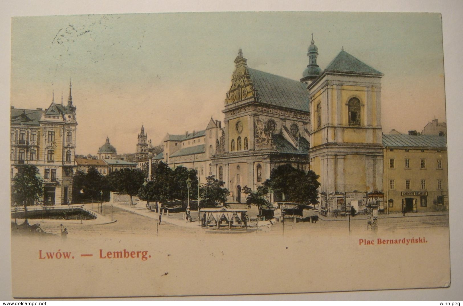 Lwow.Lemberg Plac Bernardynski.L&P.5763.Poland.Ukraine. - Ucrania