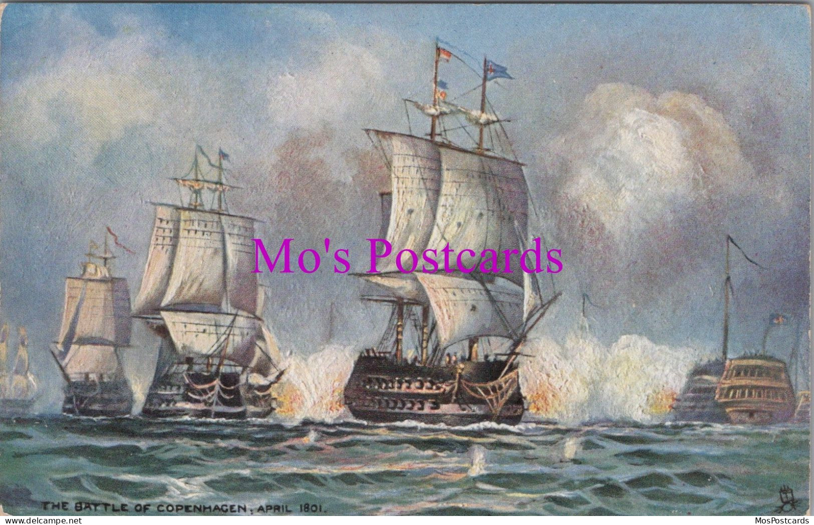 British Naval Postcard - Nelson Centenary, The Battle Of Copenhagen  DZ129 - Guerres - Autres