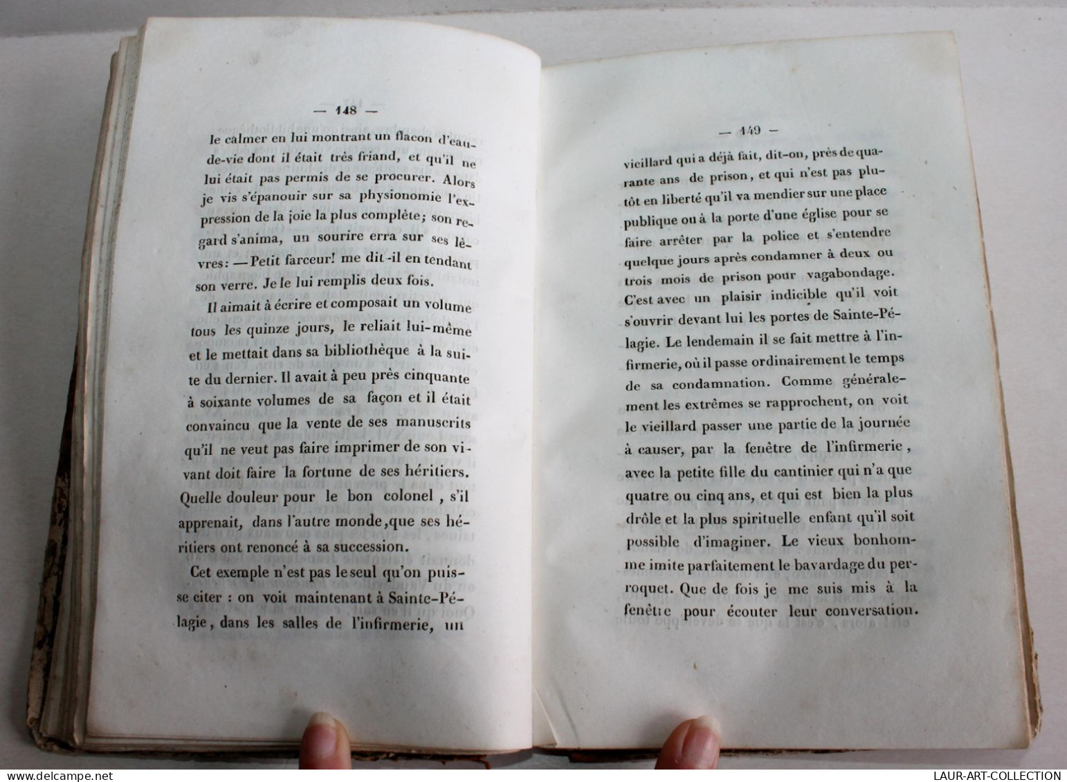 UN AN DE PRISON OU SOUVENIRS DE STE PELAGIE Par VERTEUIL DE FEUILLAS 1840 DENTU / ANCIEN LIVRE XIXe SIECLE (1803.154) - 1801-1900