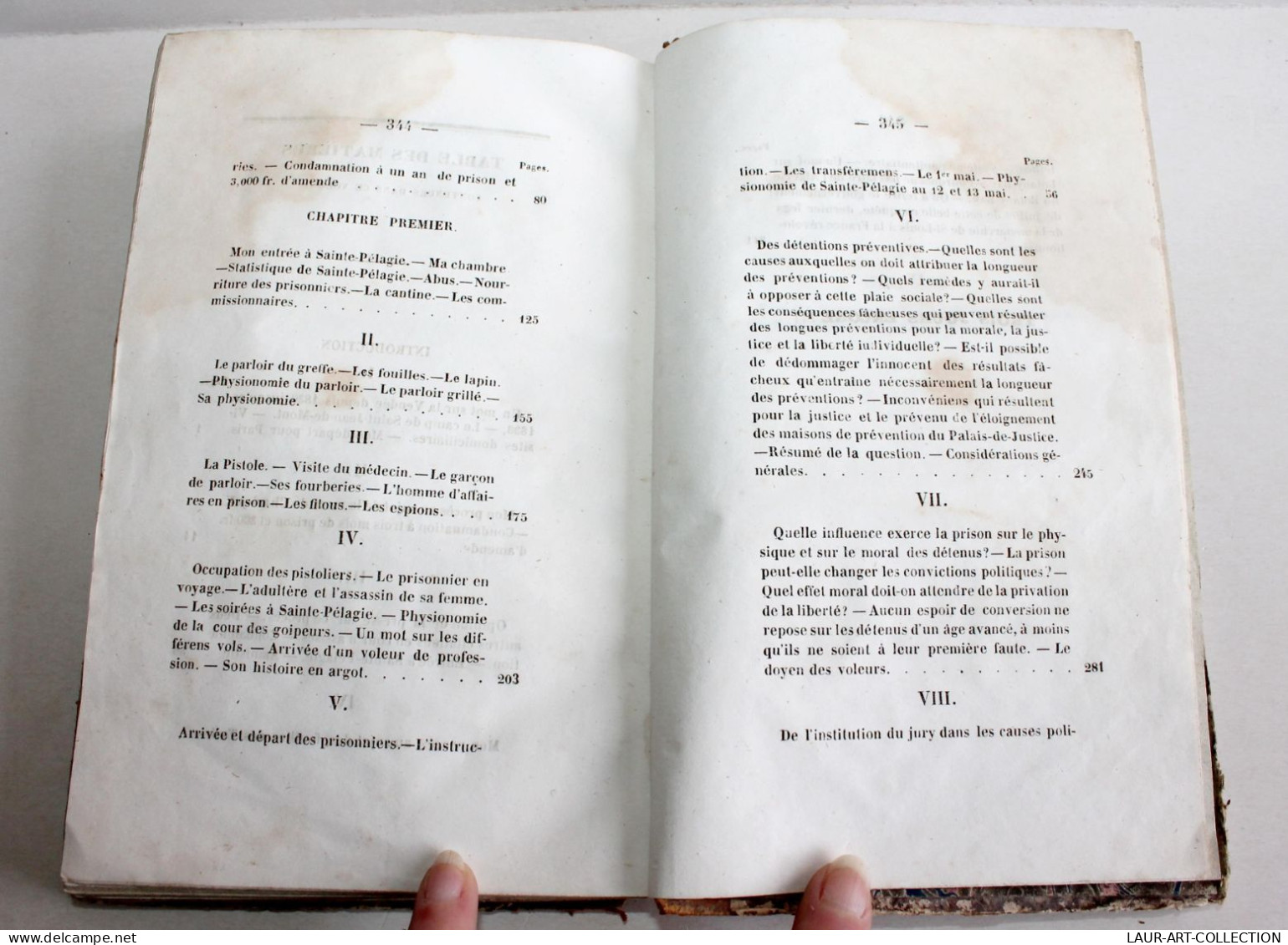 UN AN DE PRISON OU SOUVENIRS DE STE PELAGIE Par VERTEUIL DE FEUILLAS 1840 DENTU / ANCIEN LIVRE XIXe SIECLE (1803.154) - 1801-1900