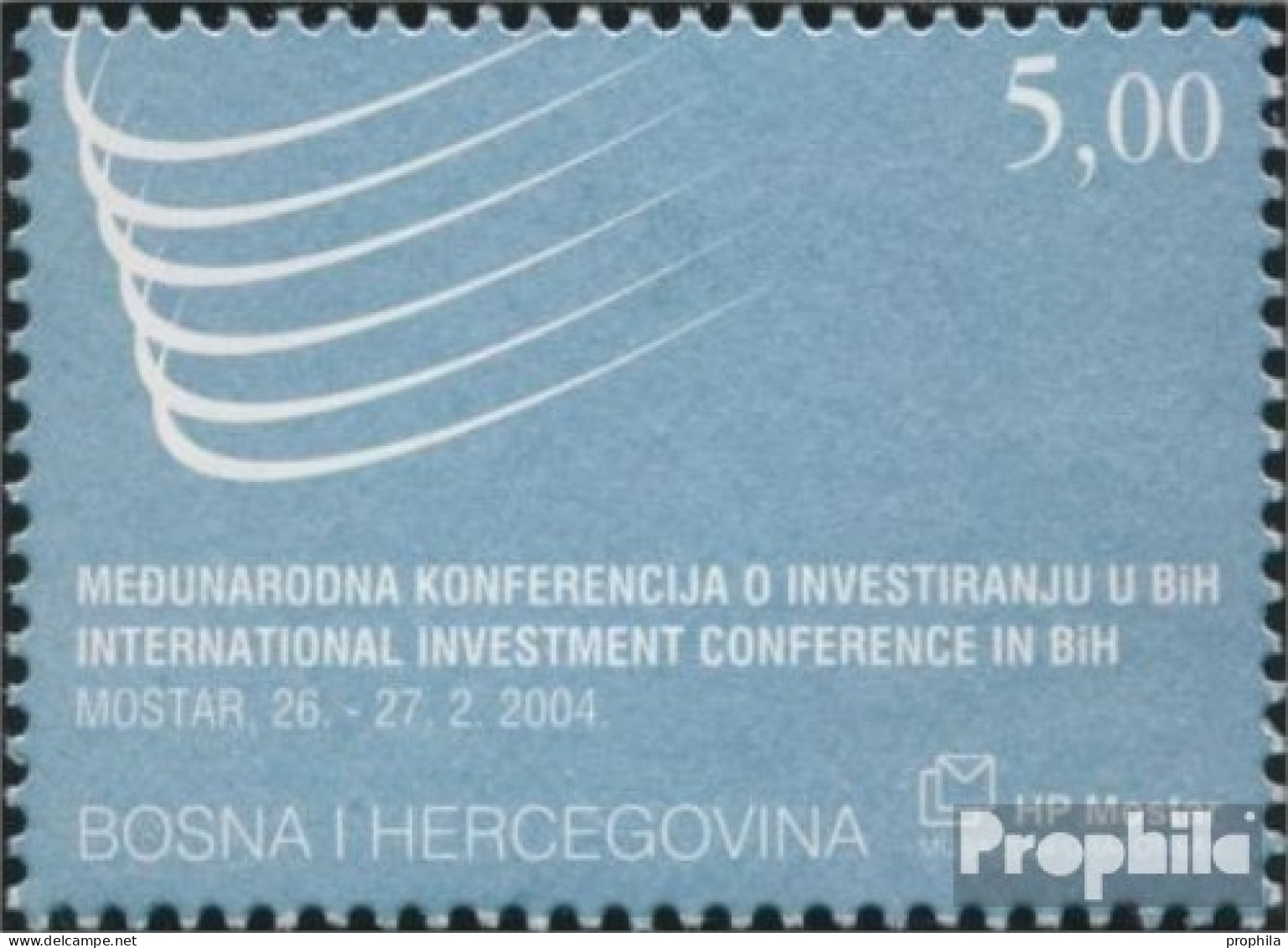 Bosnien - Kroat. Post Mostar 123 (kompl.Ausg.) Postfrisch 2004 Konferenz Für Investitionen - Bosnia Herzegovina