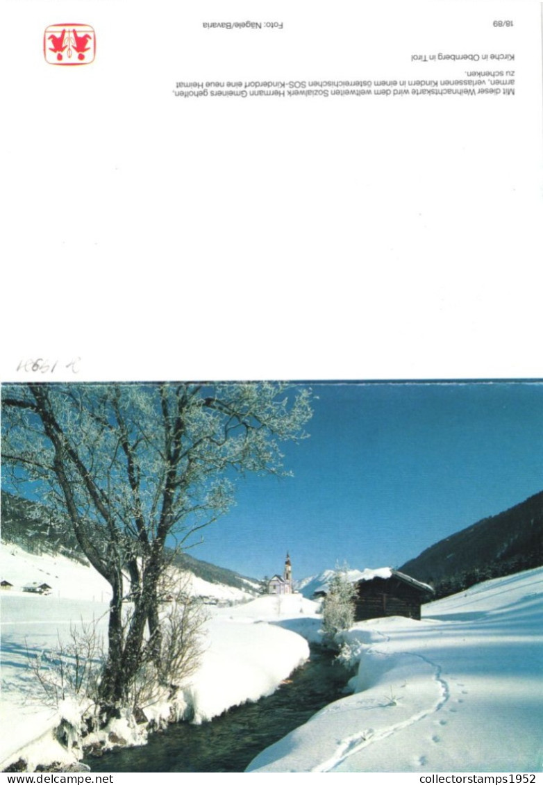 HOLIDAYS, CELEBRATION, CHRISTMAS, NEW YEAR, ARCHITECTURE, CHURCH, WINTER, AUSTRIA, POSTCARD - Sonstige & Ohne Zuordnung