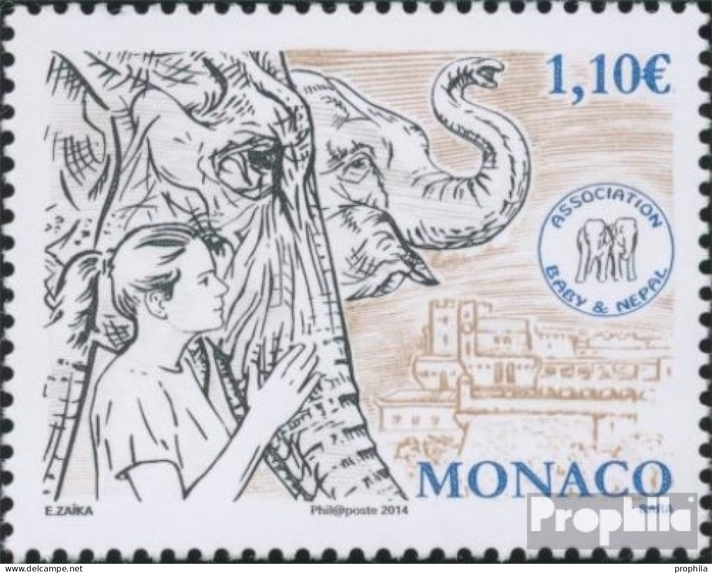 Monaco 3197 (kompl.Ausg.) Postfrisch 2014 Baby & Nepal Verein - Ongebruikt