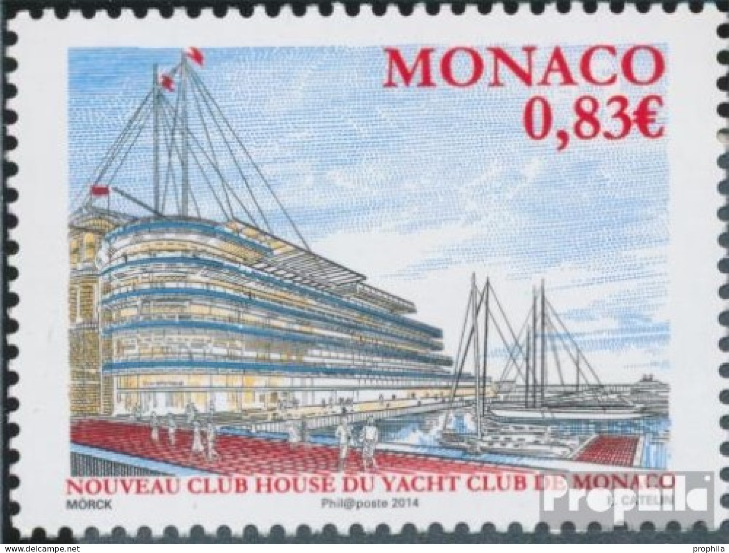 Monaco 3194 (kompl.Ausg.) Postfrisch 2014 Jachtclub Von Monaco - Ongebruikt