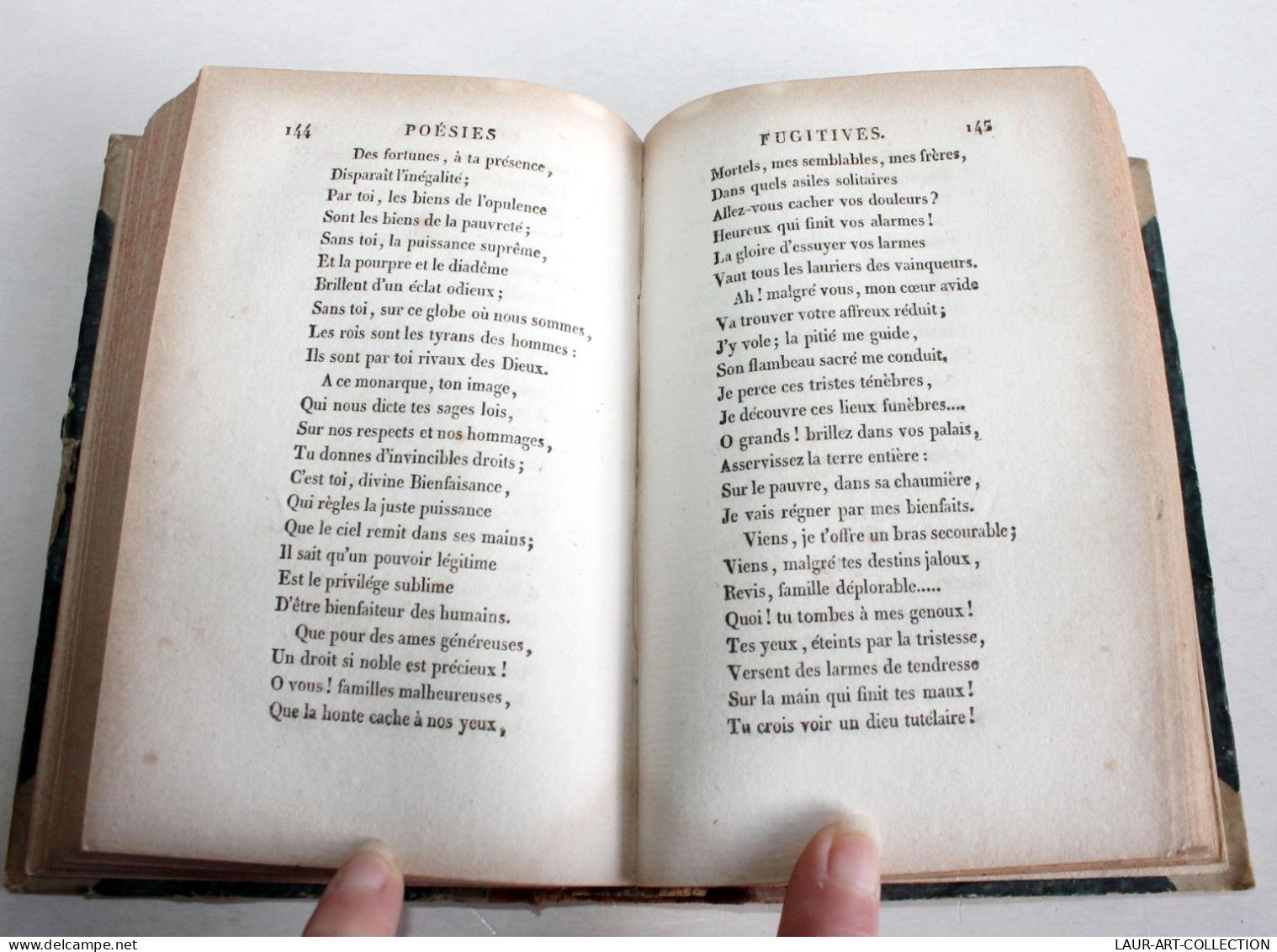 POESIES FUGITIVE De JACQUES DELILLE + DITHYRAMBE SUR L'IMMORTALITE DE L'AME 1809 / ANCIEN LIVRE XIXe SIECLE (1803.156) - French Authors